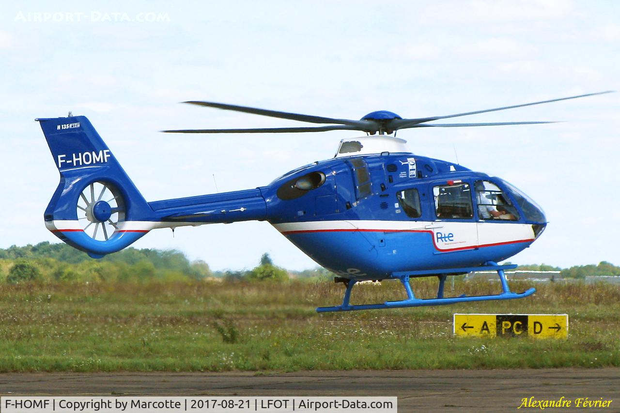 F-HOMF, 2016 Airbus Helicopters H135 C/N 1216, On stopover.