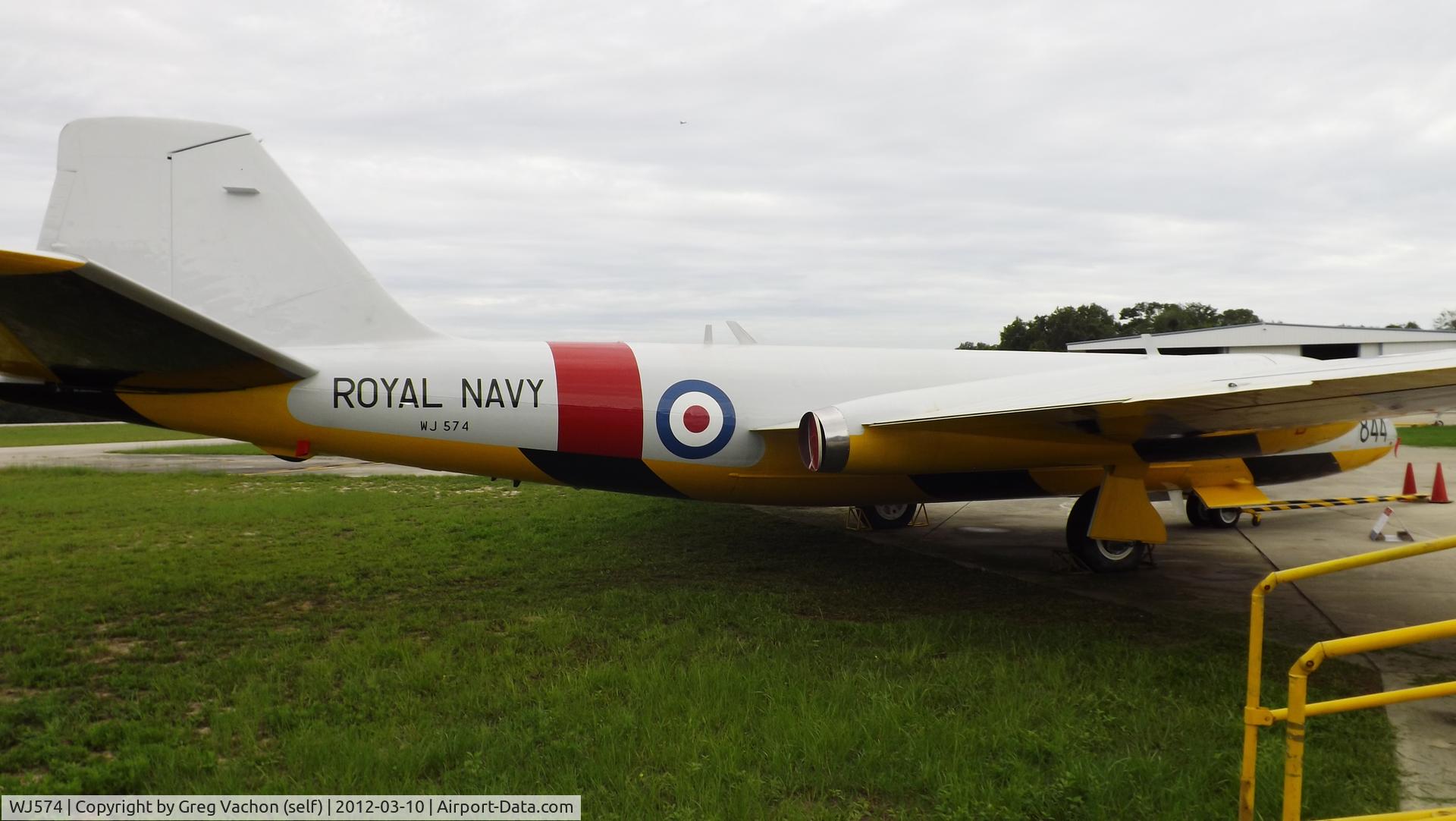 WJ574, 1953 English Electric Canberra TT.18 C/N HP/HI/161B, At Valliant Air Command Inc. 2018 when I was a tour guide.