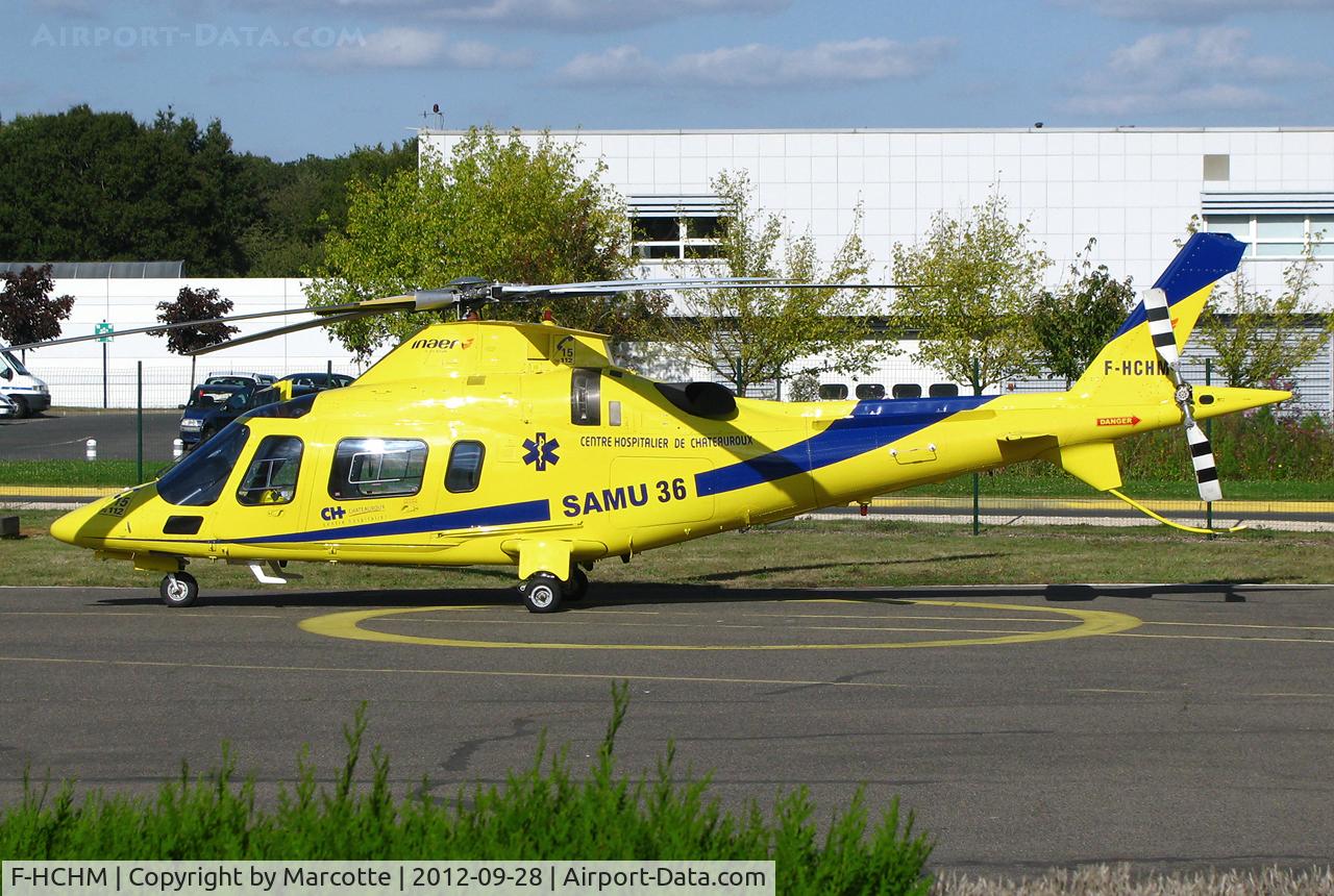 F-HCHM, Agusta A-109E Power C/N 11619, Trousseau hospital. Operated by SAMU 36 in 2012.