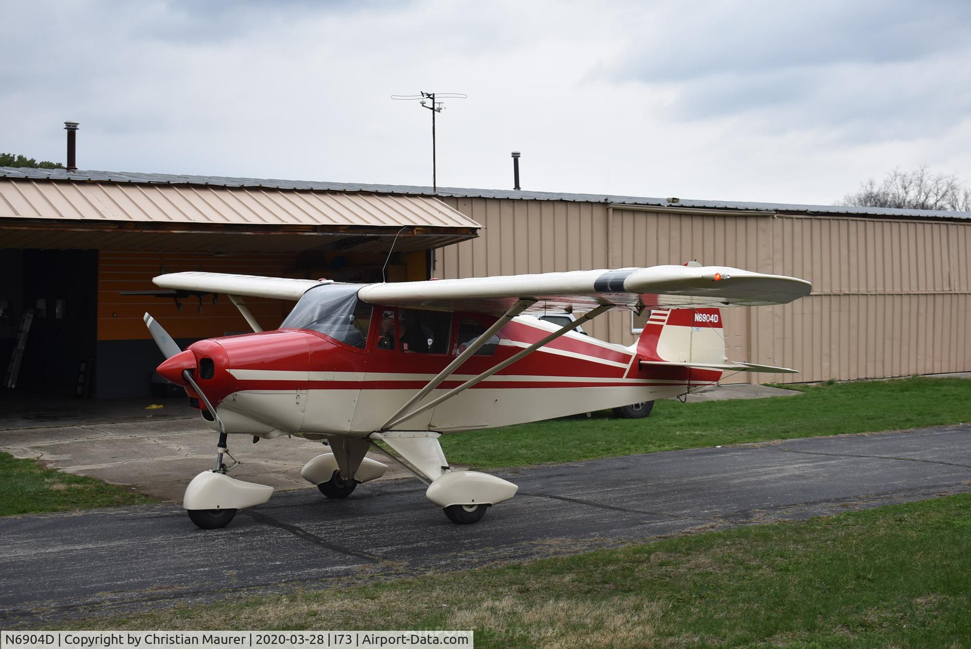 N6904D, 1957 Piper PA-22-150 C/N 22-4831, Piper Tri Pacer
