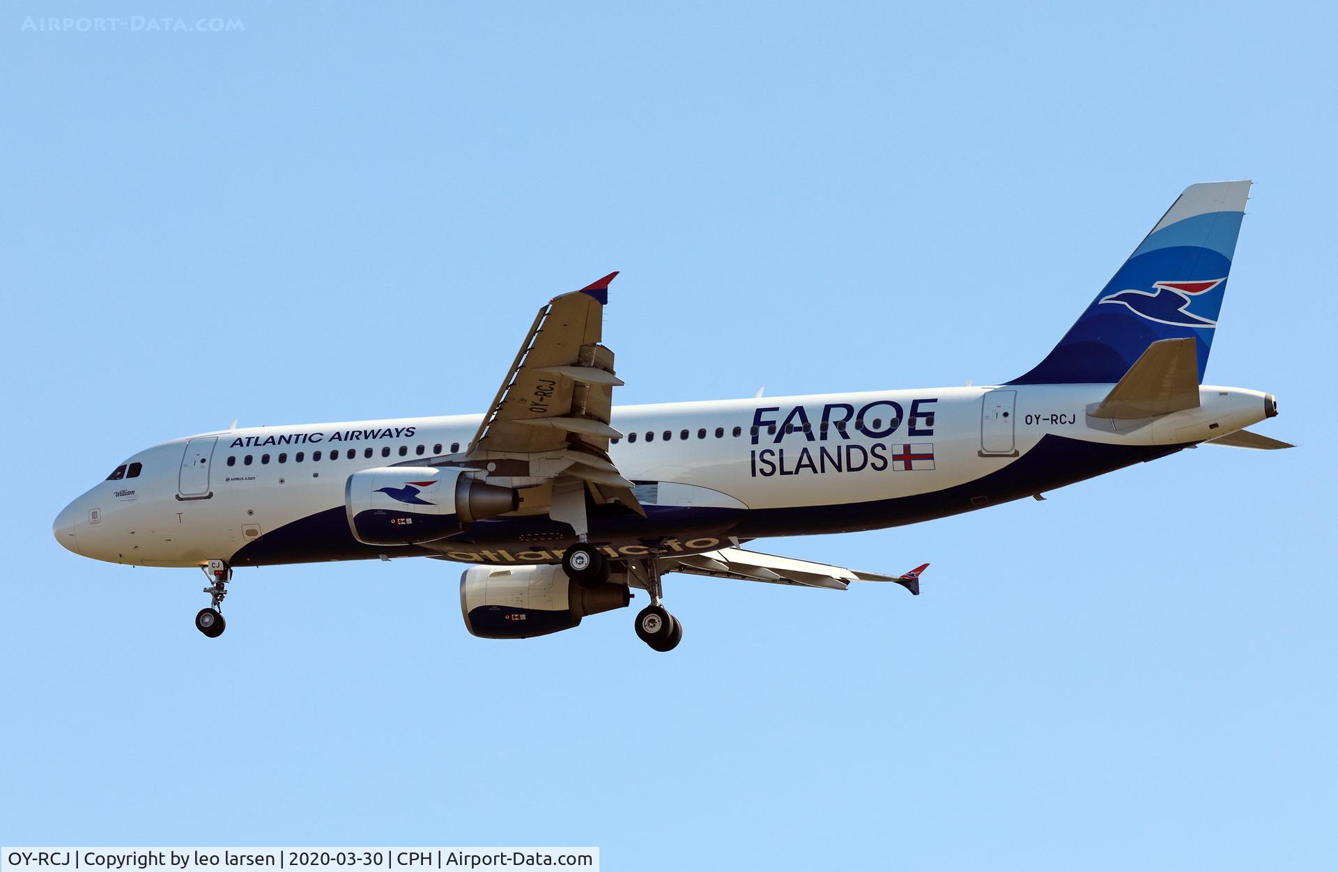 OY-RCJ, 2016 Airbus A320-214 C/N 7465, Copenhagen 30.3.2020
