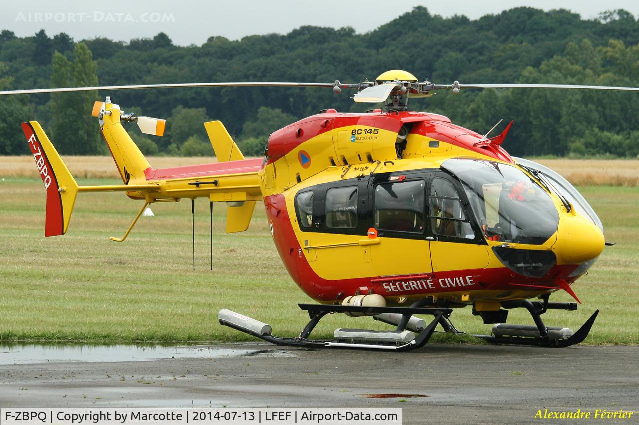 F-ZBPQ, Eurocopter-Kawasaki EC-145 (BK-117C-2) C/N 9031, On stopover.