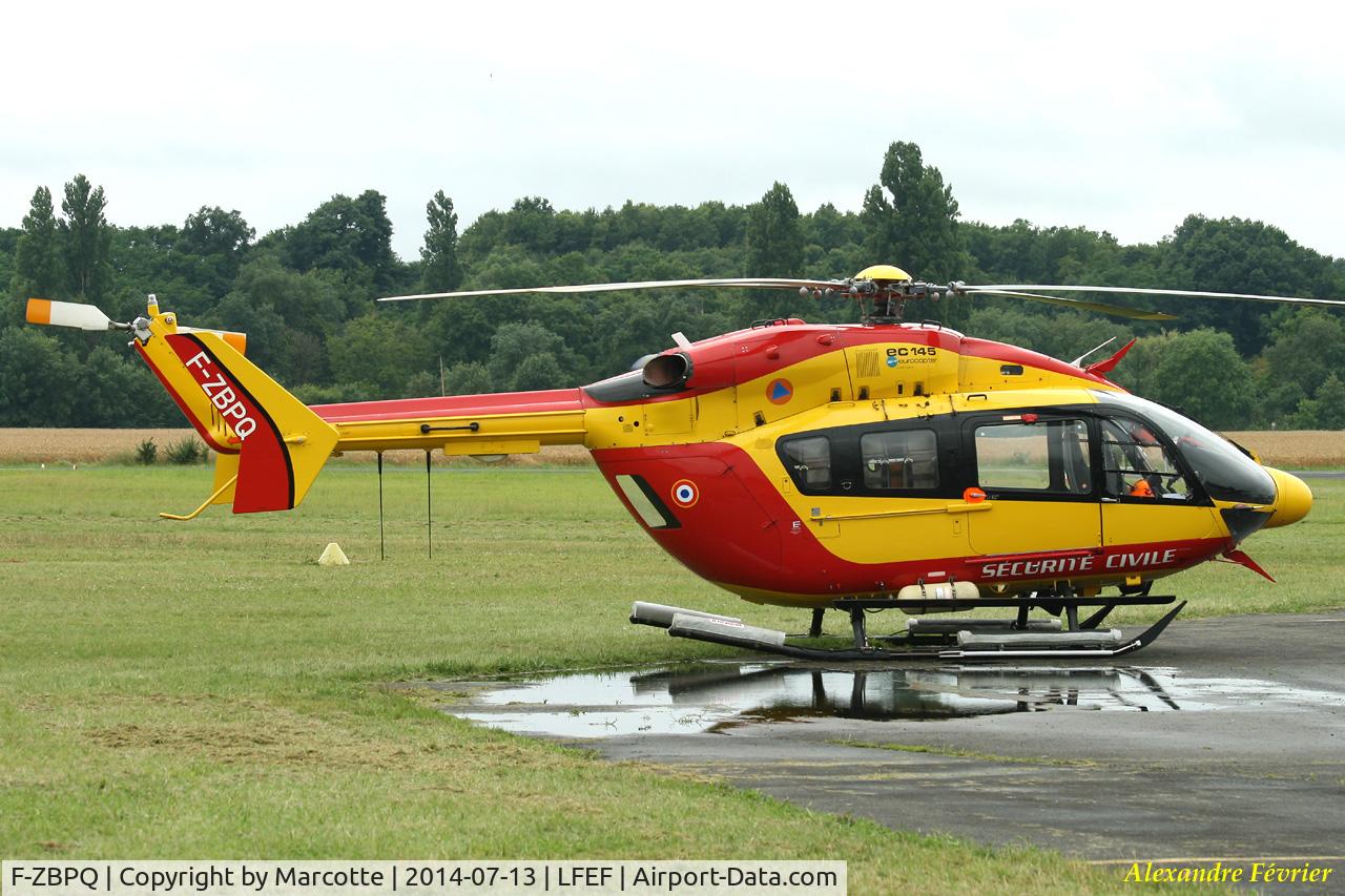 F-ZBPQ, Eurocopter-Kawasaki EC-145 (BK-117C-2) C/N 9031, On stopover.