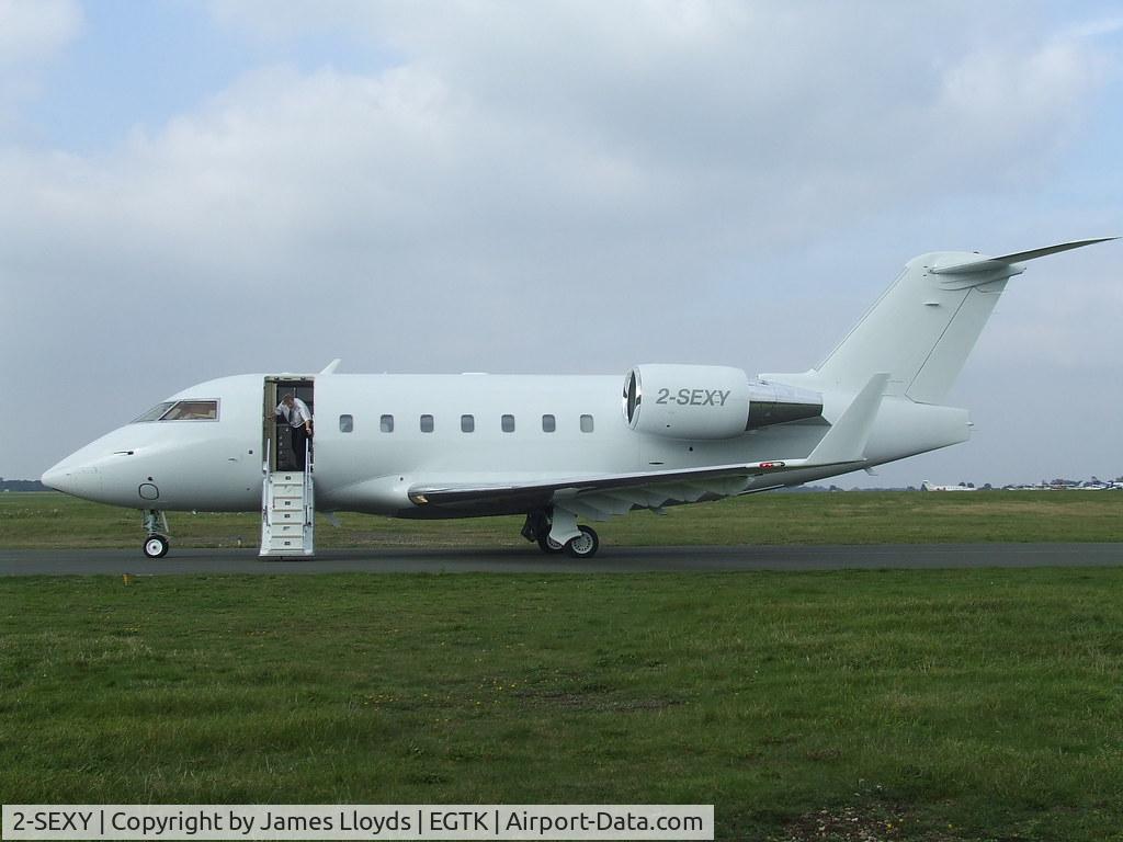 2-SEXY, 1993 Canadair Challenger 601-3A (CL-600-2B16) C/N 5125, Just gone tech at Oxford Airport.