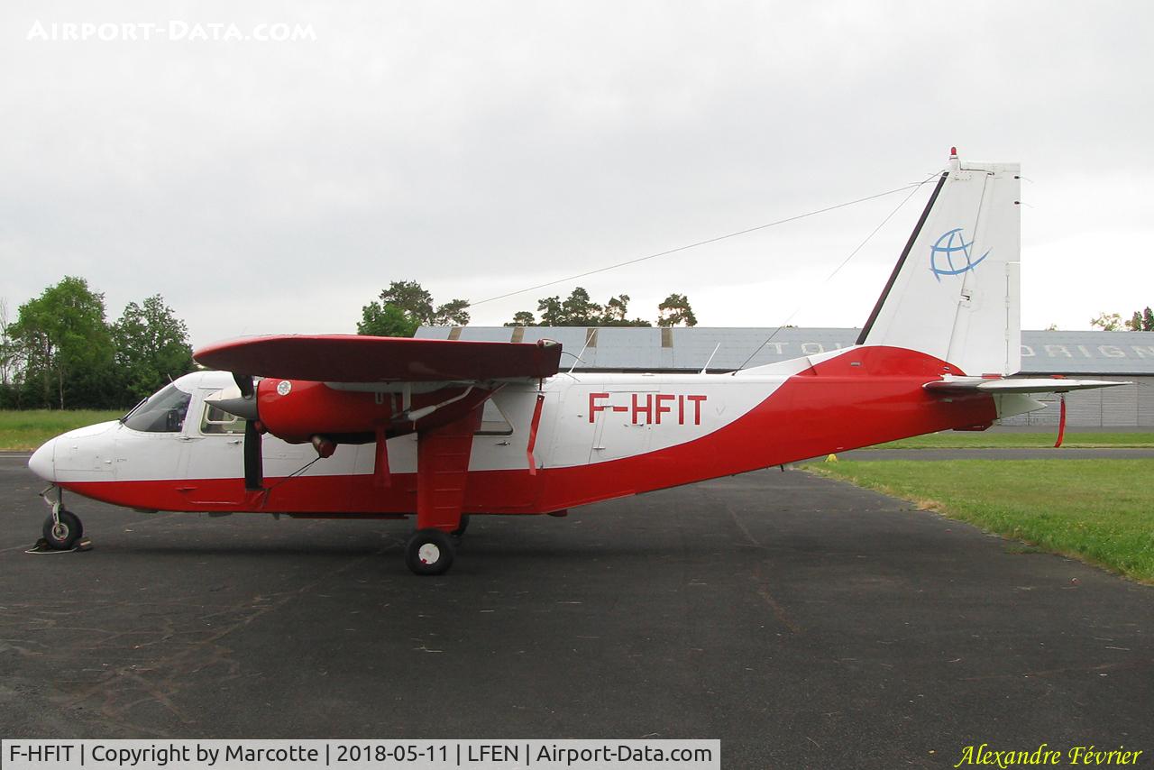 F-HFIT, 1984 Pilatus Britten-Norman BN-2T Turbine Islander C/N 2139, Parked.