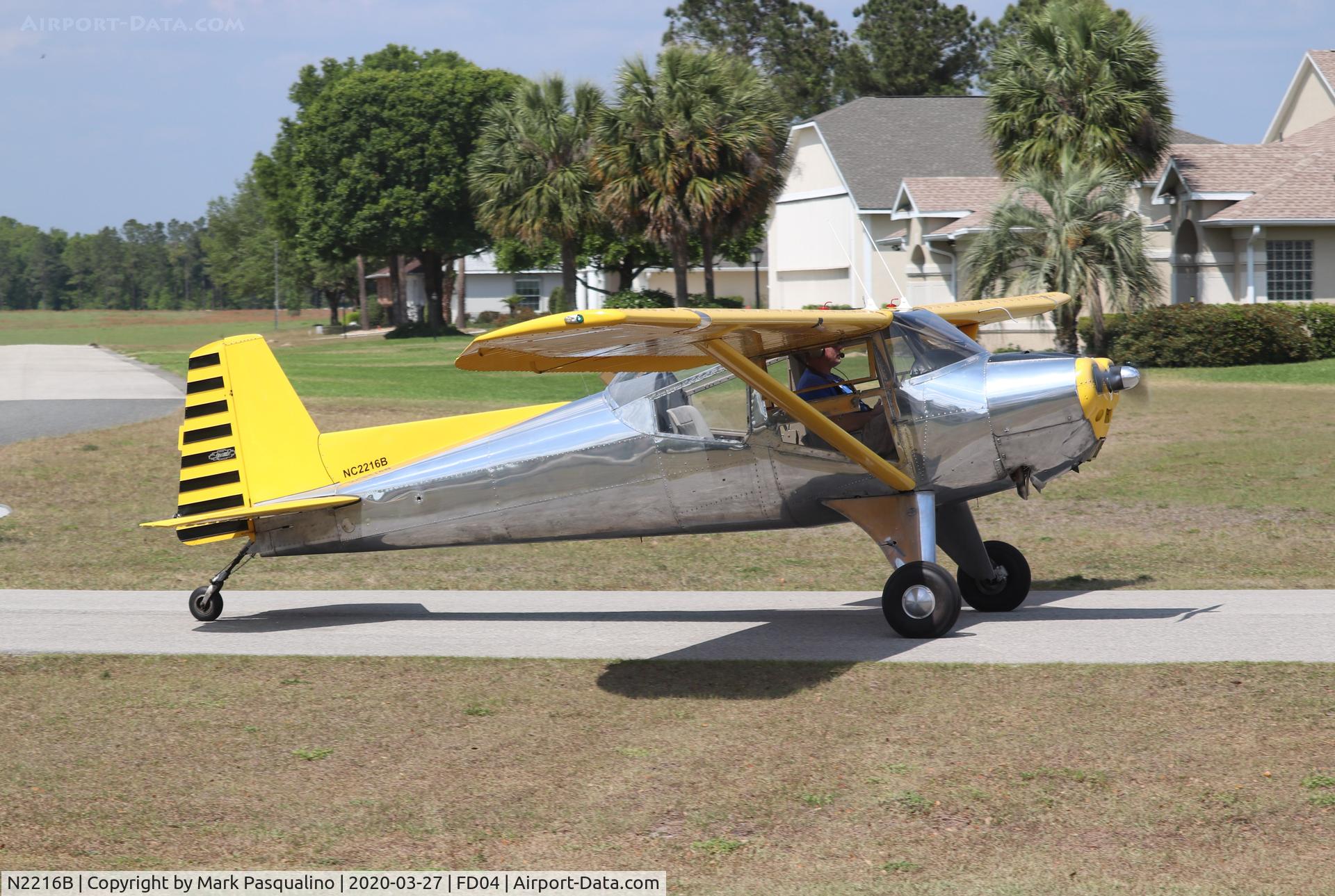 N2216B, 1949 Luscombe T-8F Silvaire C/N 6643, Luscombe T8F