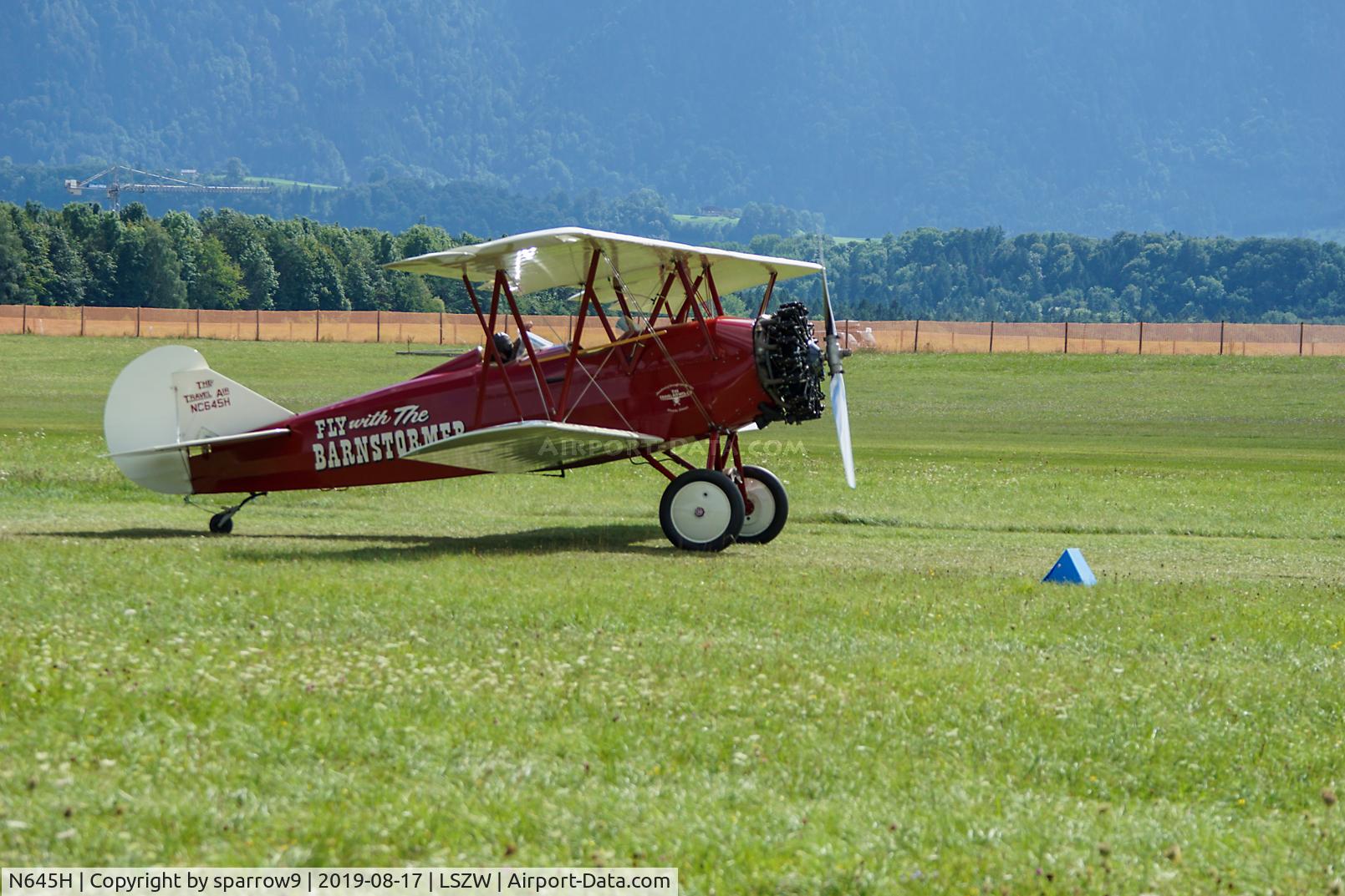 N645H, 1929 Curtiss-Wright Travel Air E-4000 C/N 1220, At Thun airfield