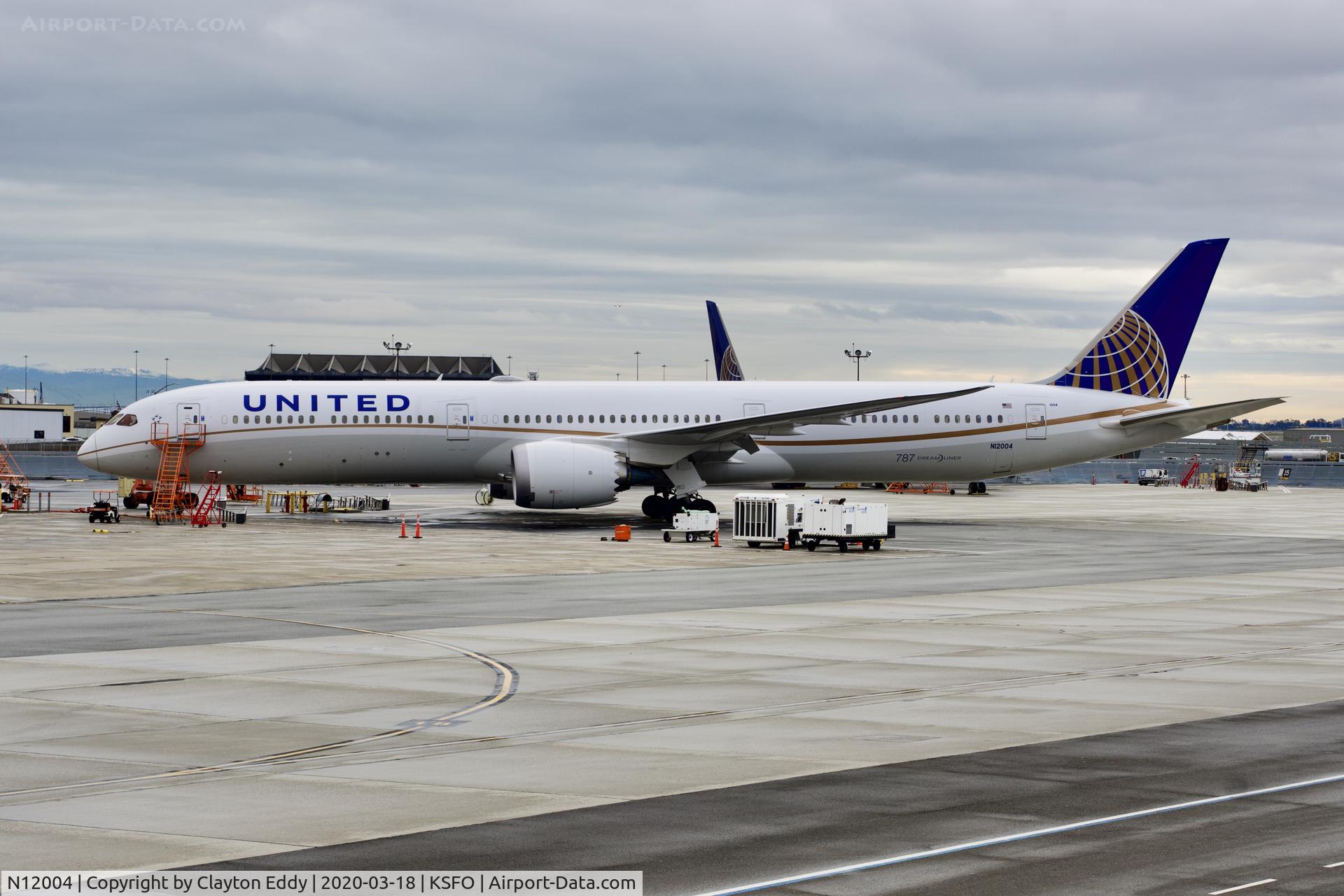 N12004, 2019 Boeing 787-10 Dreamliner Dreamliner C/N 60139, SFO 2020.