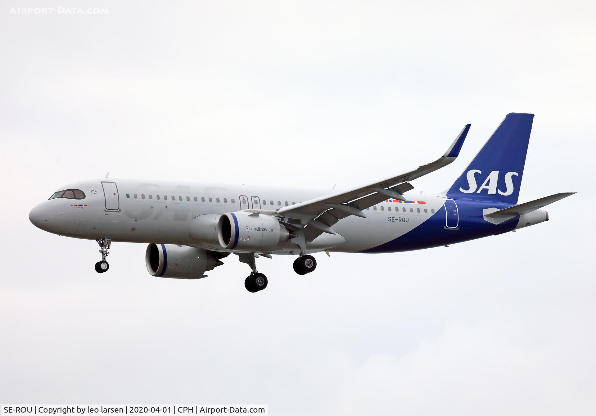 SE-ROU, 2019 Airbus A320-251N C/N 9262, Copenhagen 1.4.2020