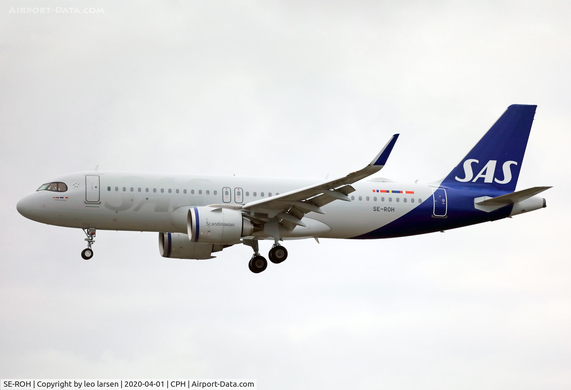 SE-ROH, 2020 Airbus A320-251N C/N 9173, Copenhagen 1.4.2020