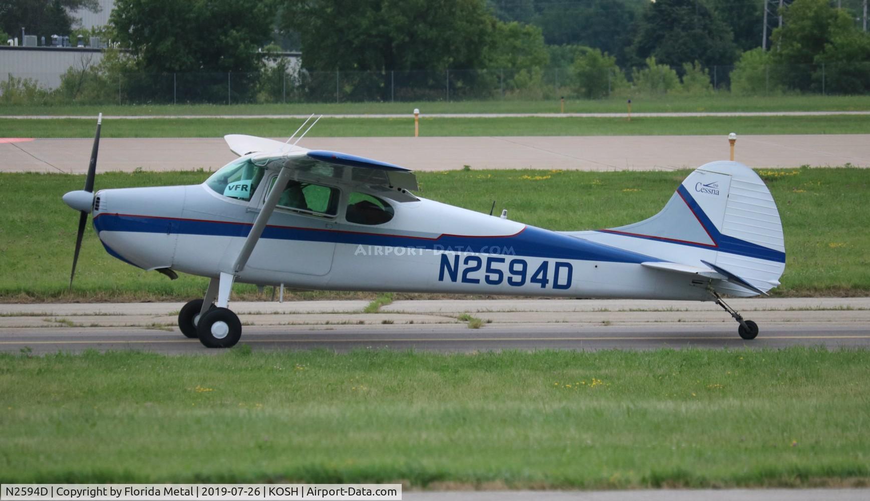 N2594D, 1952 Cessna 170B C/N 20746, Cessna 170B