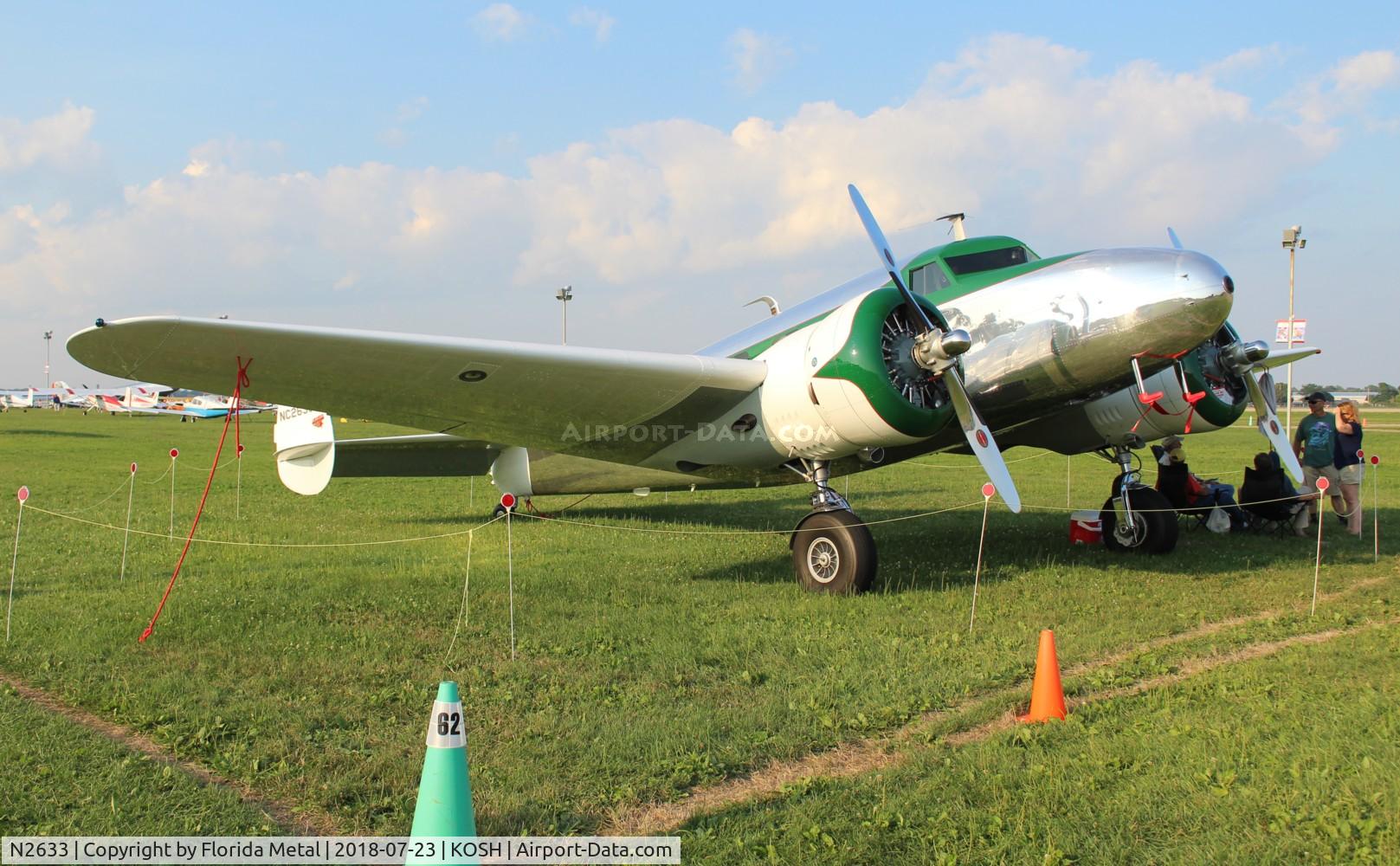 N2633, 1940 Lockheed 12A Electra Junior C/N 1281, Lockheed 12A