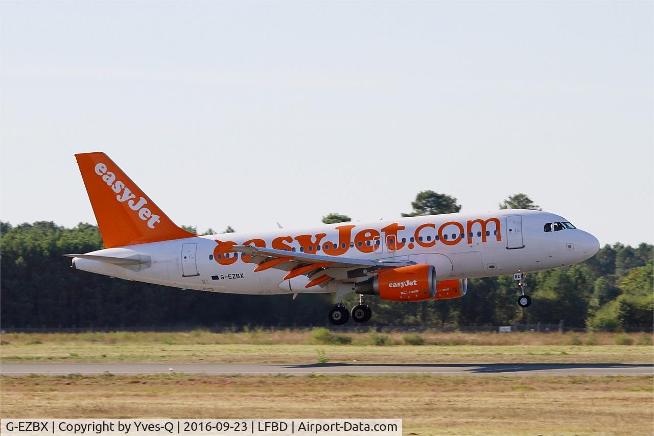 G-EZBX, 2007 Airbus A319-111 C/N 3137, Airbus A319-111, Landing rwy 05, Bordeaux-Mérignac airport (LFBD-BOD)