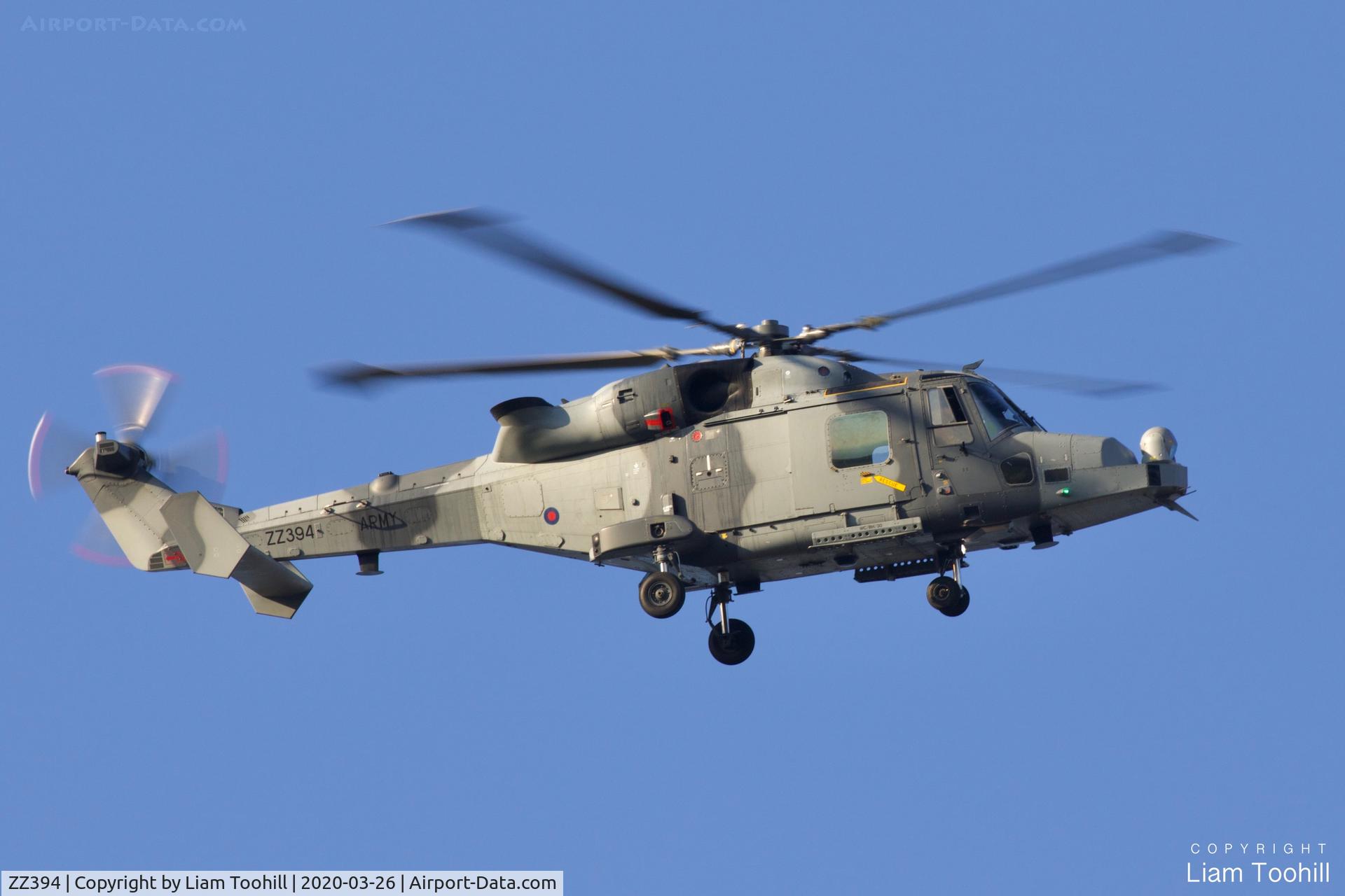 ZZ394, 2013 AgustaWestland Wildcat AH.1 C/N 492, ZZ394 over my house