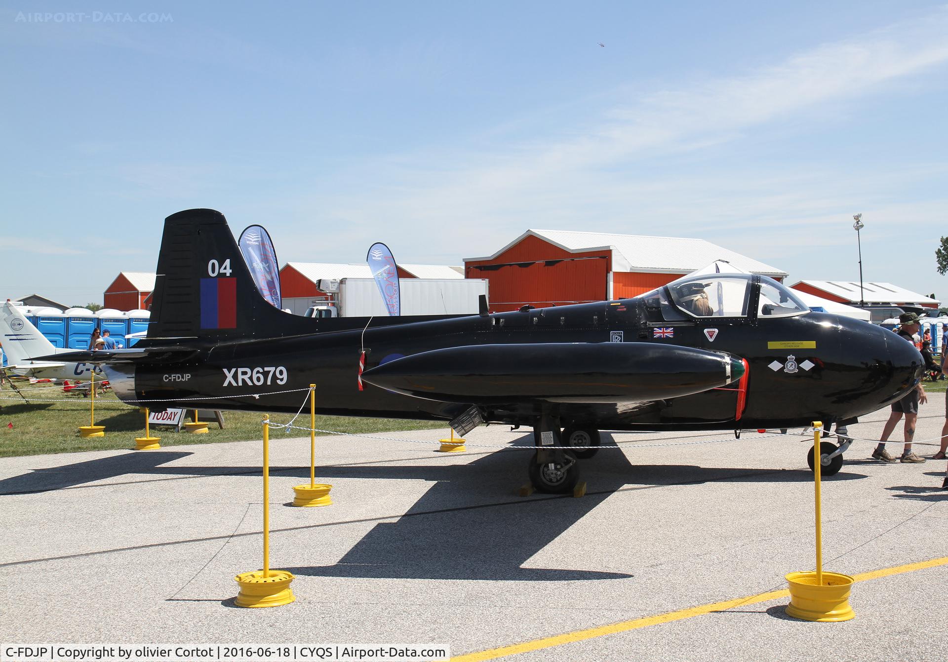 C-FDJP, 1963 BAC 84 Jet Provost T.4 C/N PAC/W/21624, St thomas airshow, 2016