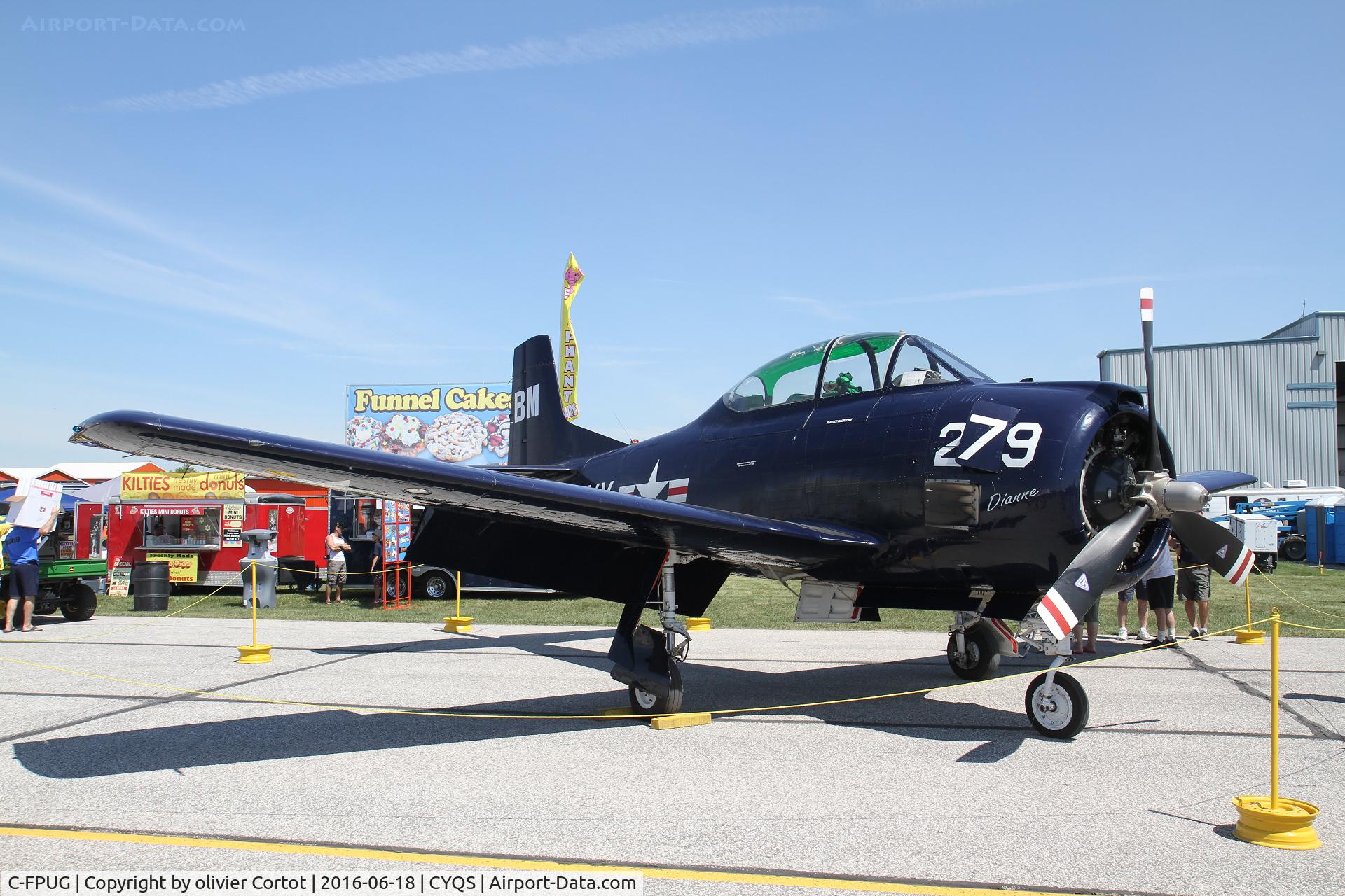 C-FPUG, 1957 North American T-28C Trojan Trojan C/N 252-42, 2016 airshow