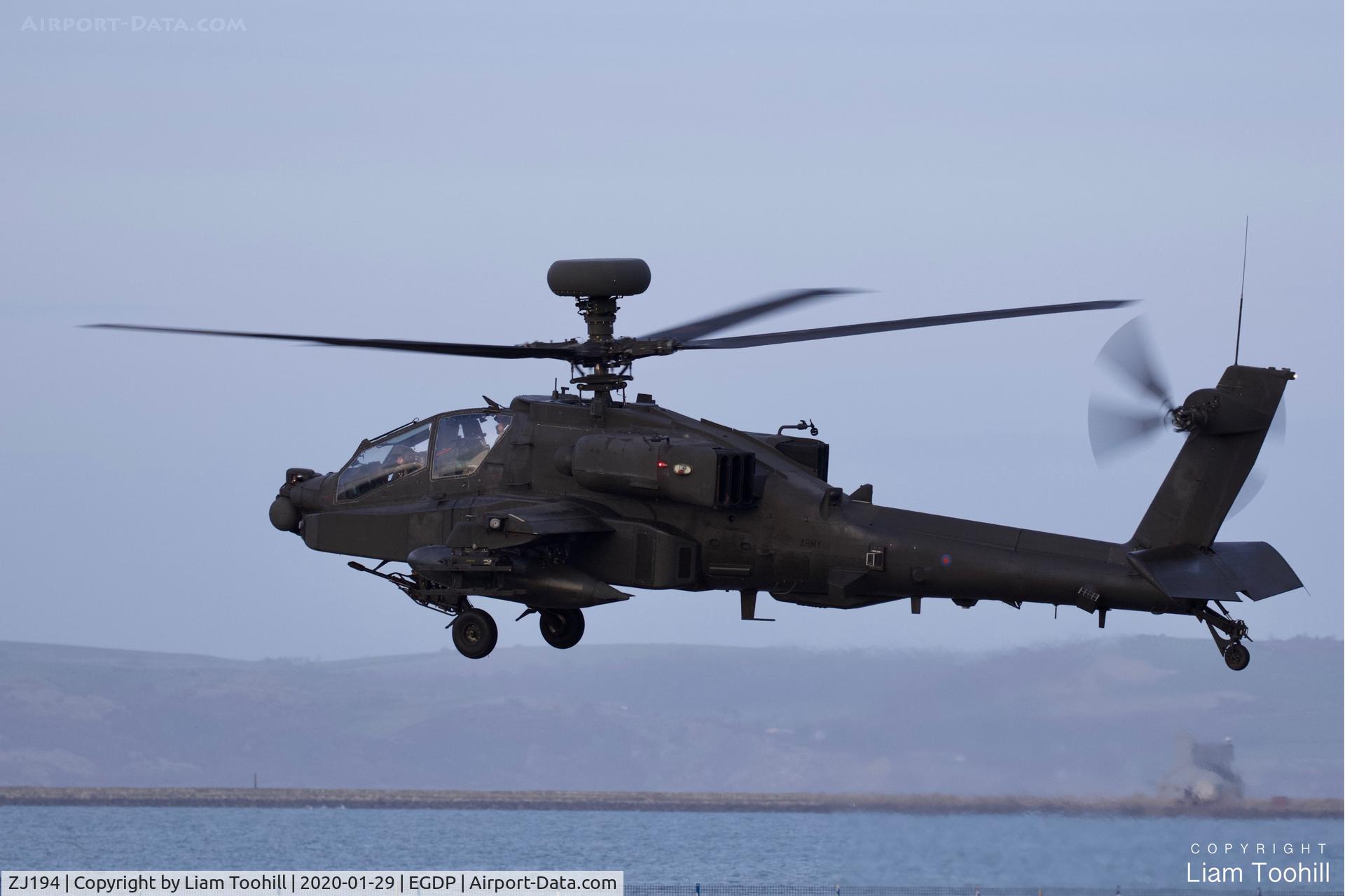 ZJ194, 2005 Westland WAH-64D Apache AH1 C/N WAH.029, ZJ194 at Portland