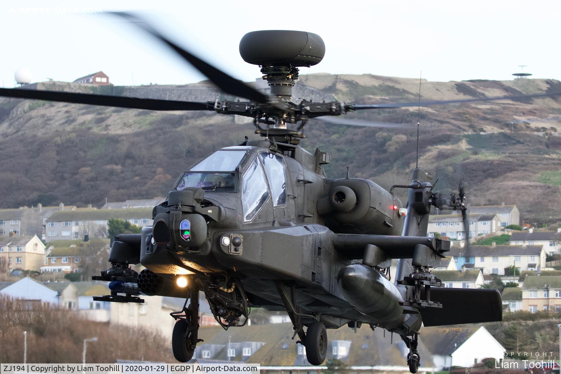 ZJ194, 2005 Westland WAH-64D Apache AH1 C/N WAH.029, ZJ194 at Portland