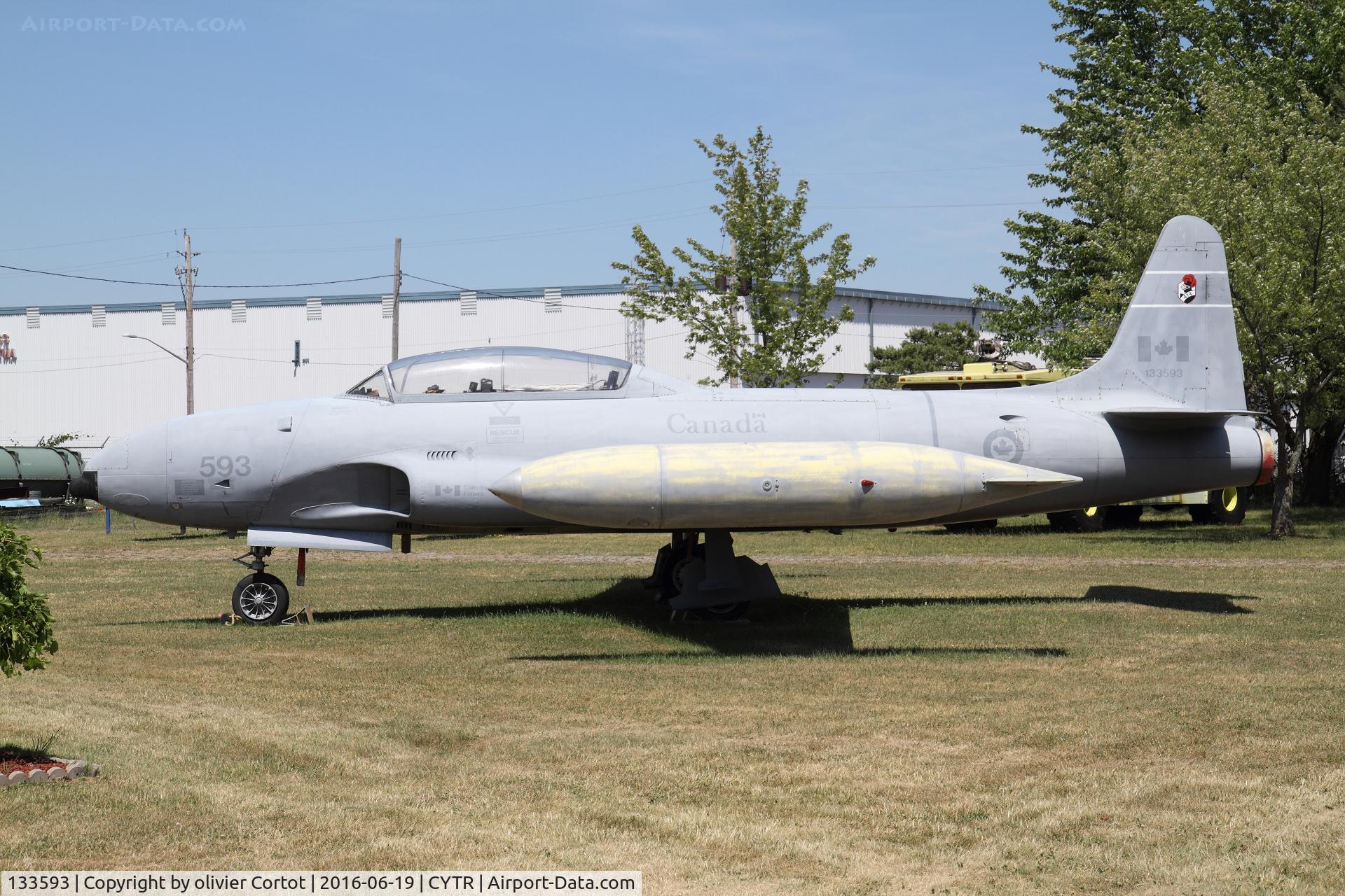 133593, 1970 Canadair CT-133 Silver Star C/N T33-593, now in the museum