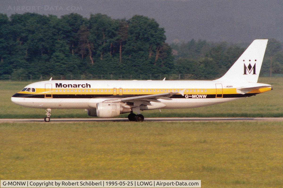 G-MONW, 1992 Airbus A320-212 C/N 391, G-MONW @ LOWG