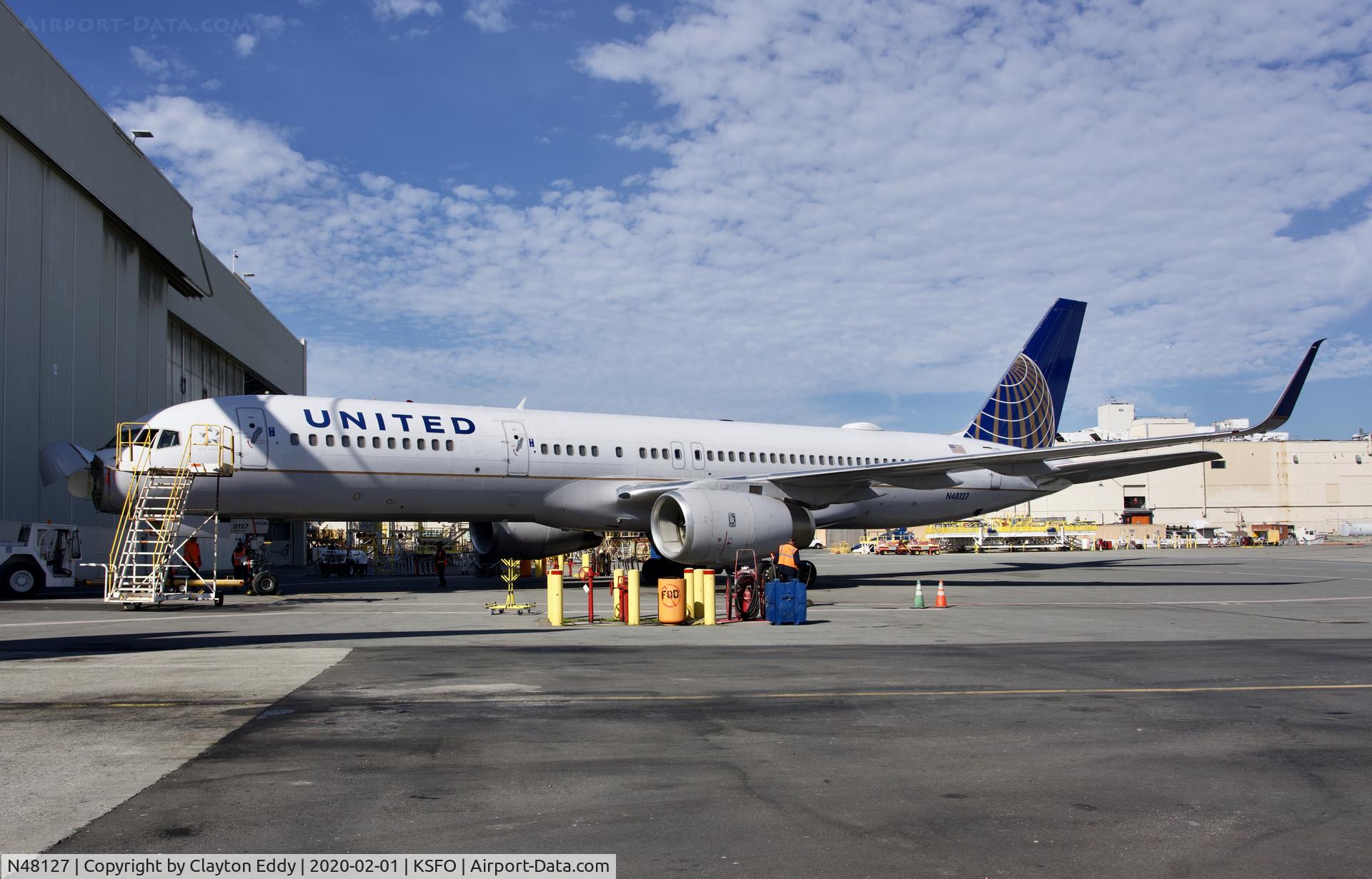 N48127, 1998 Boeing 757-224 C/N 28968, SFO 2020.