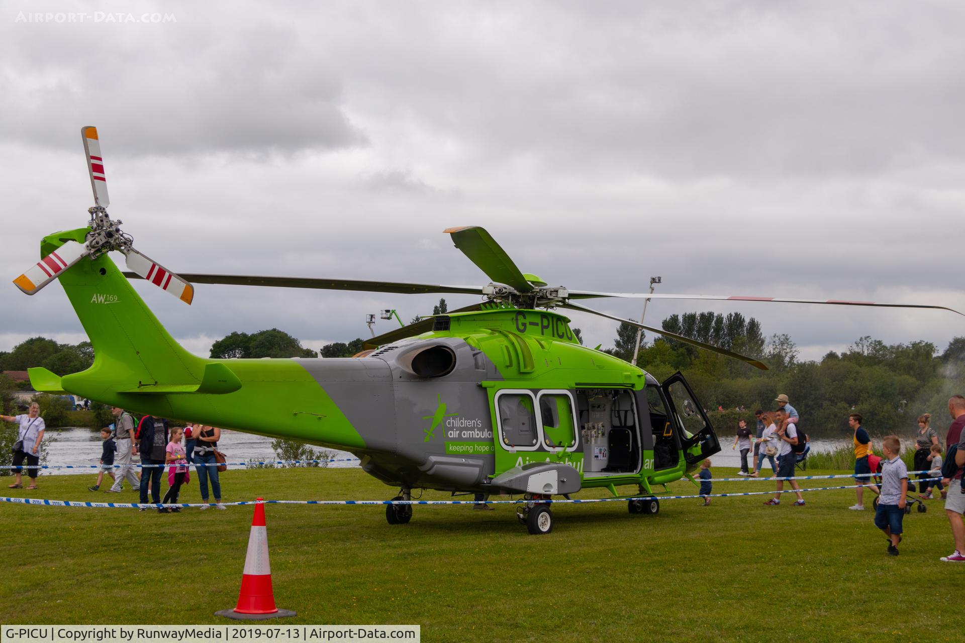 G-PICU, 2017 Leonardo AW169 C/N 69055, Taken at Rescue Day 2019, Children's Air Ambulance G-PICU. Picture taken by Joe Day of Runway Media.