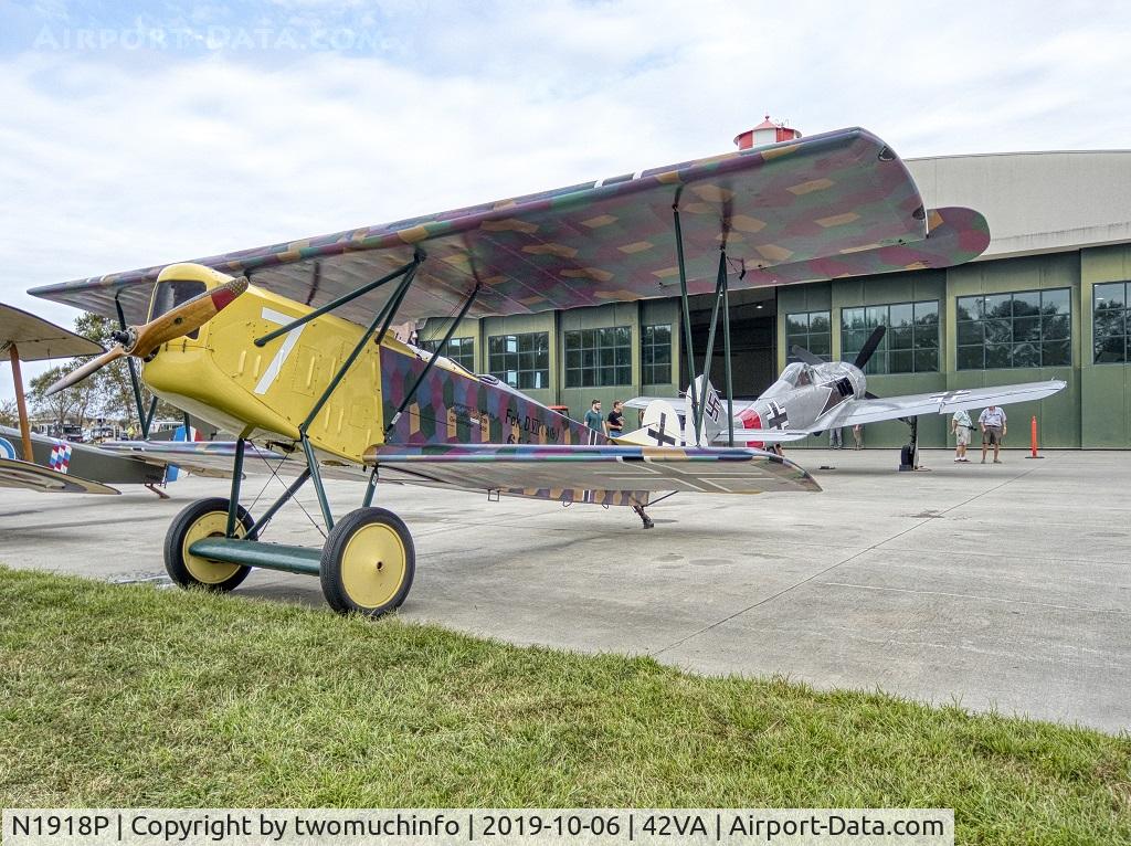 N1918P, 1991 Fokker D-VII Replica C/N 6880, taken at Biplanes and Brews WWI Air Show, put on by the Military Aviation Museum.