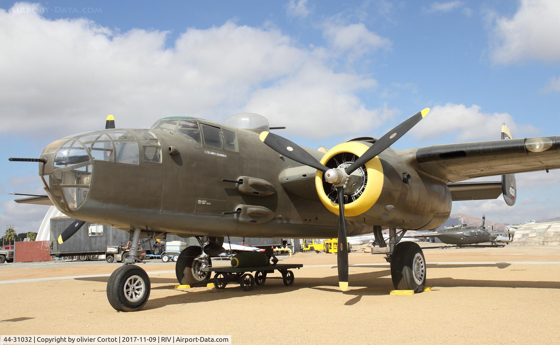 44-31032, 1944 North American B-25J Mitchell Mitchell C/N 108-35357, March museum, nov 2017