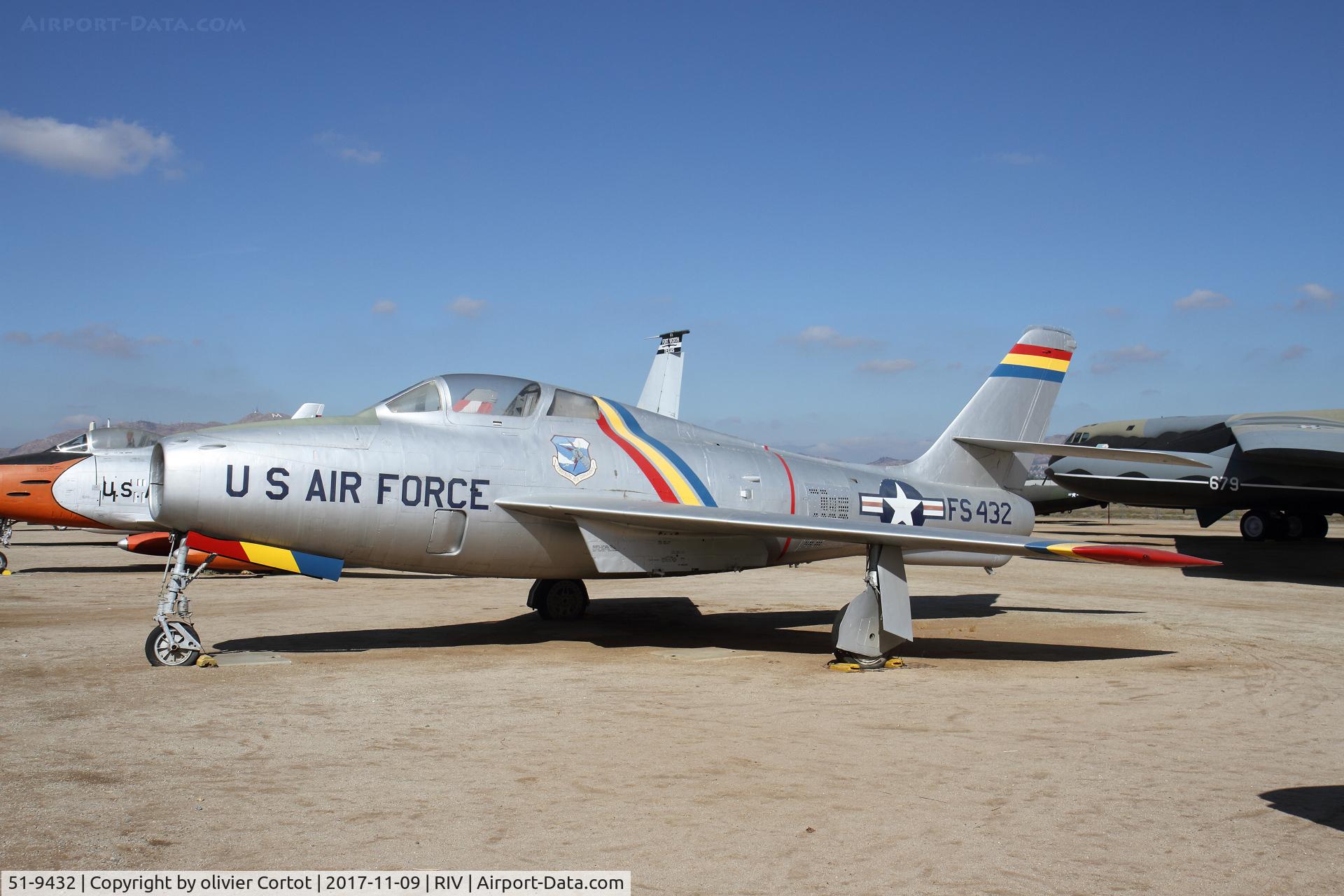 51-9432, 1951 General Motors F-84F Thunderstreak C/N Not found 51-9432, nov 2017