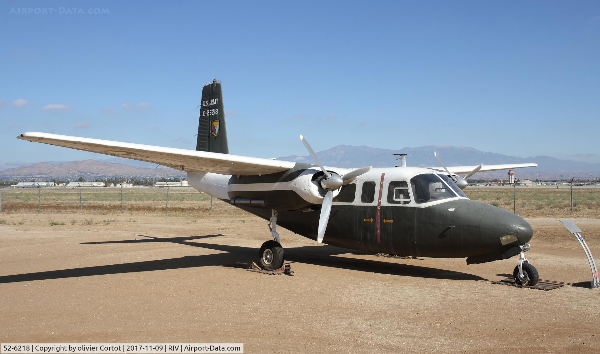 52-6218, 1952 Aero Commander YU-9A (YL-26) C/N 520-21, nov 2017