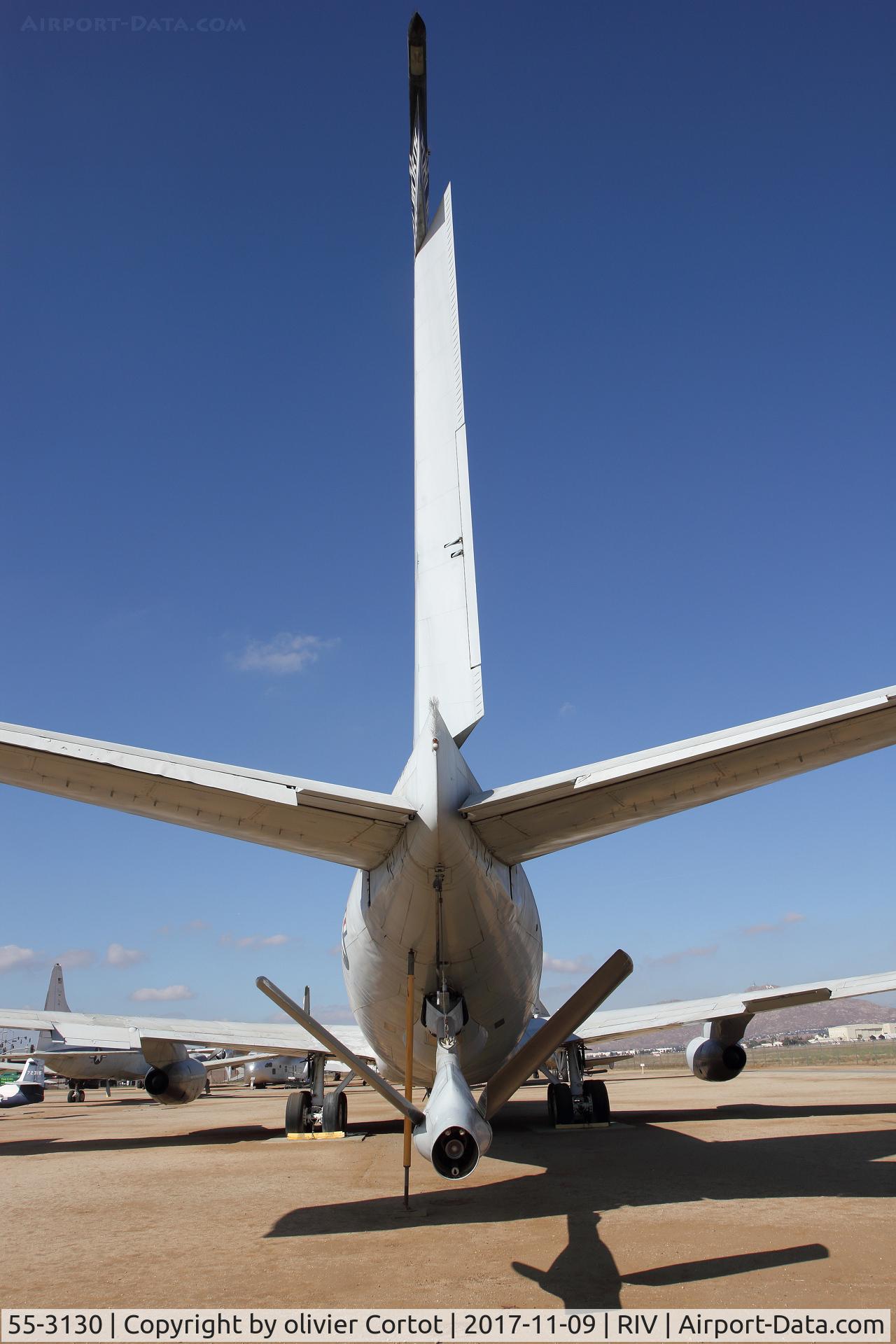 55-3130, 1955 Boeing KC-135A Stratotanker C/N 17246, view on the tail and the refueling probe