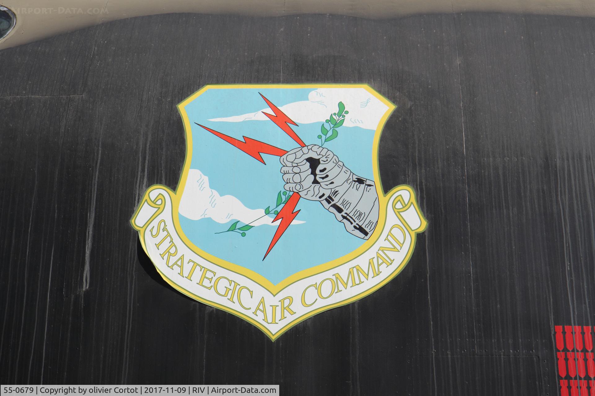 55-0679, 1956 Boeing B-52D Stratofortress C/N 464026, SAC emblem