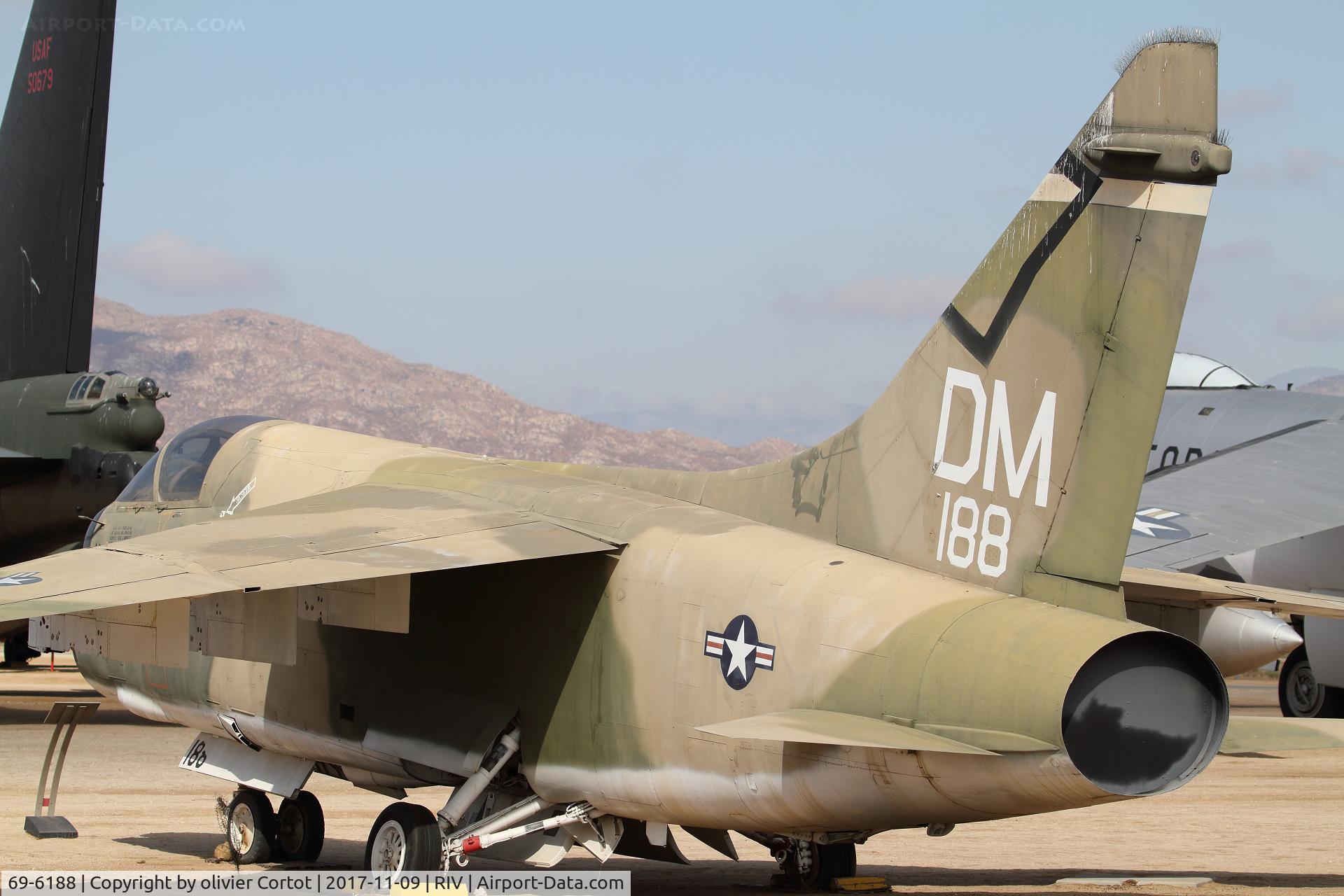 69-6188, 1969 LTV A-7D Corsair II C/N D-018, nov 2017