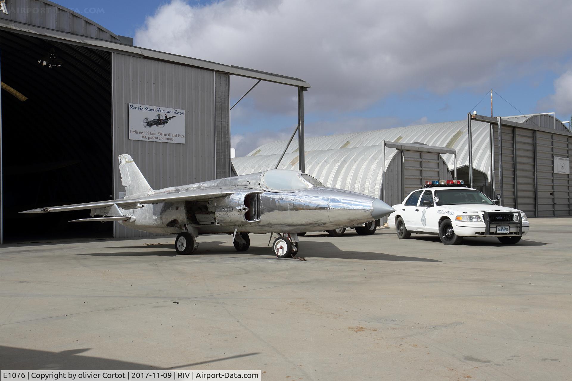 E1076, Hindustan Gnat F1 C/N GT006, A Gnat and a police car...