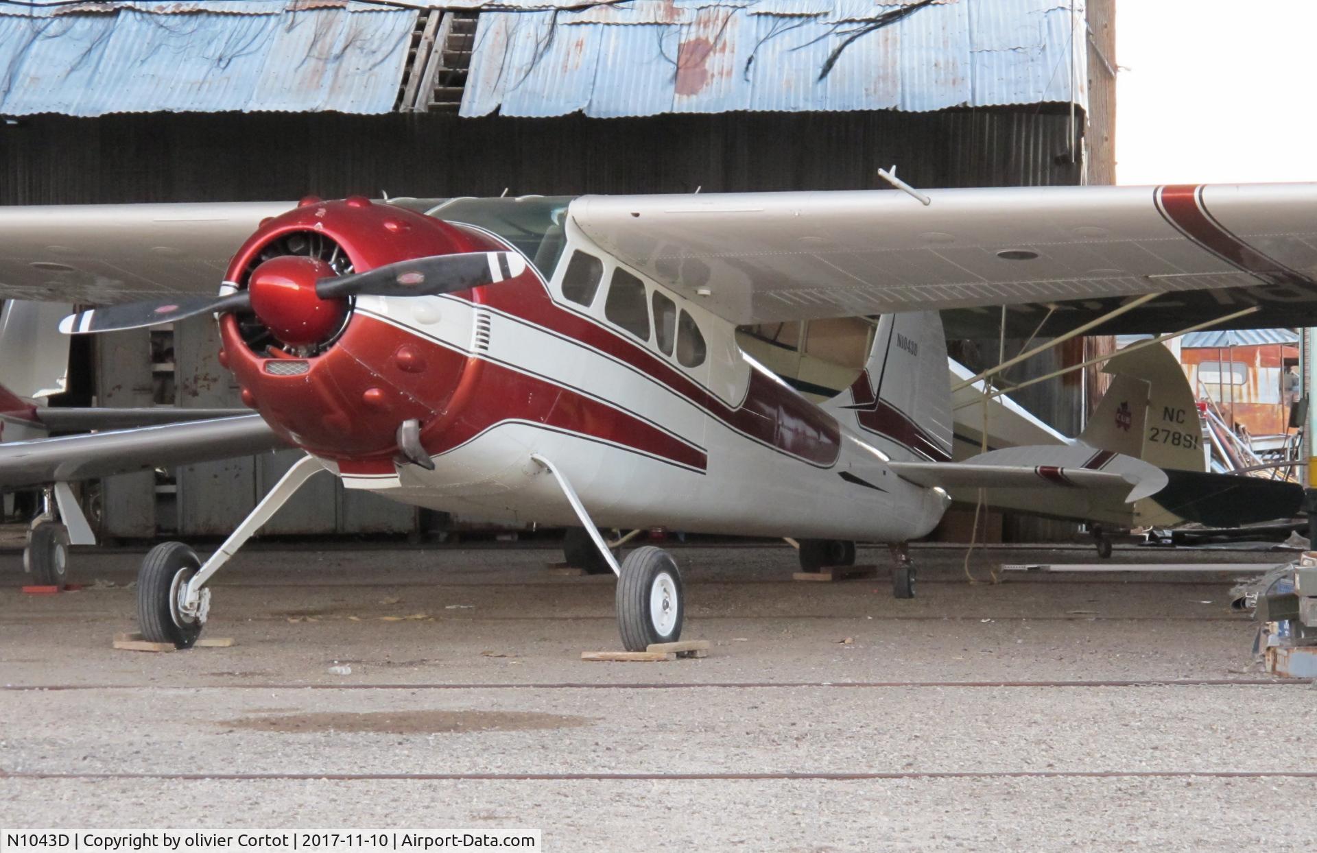 N1043D, 1951 Cessna 195A C/N 7655, Kramer junction, 2017