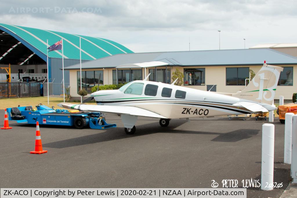 ZK-ACO, 1981 Beech A36 Bonanza 36 C/N E-1896, Air Centre One Ground Services Ltd., Auckland