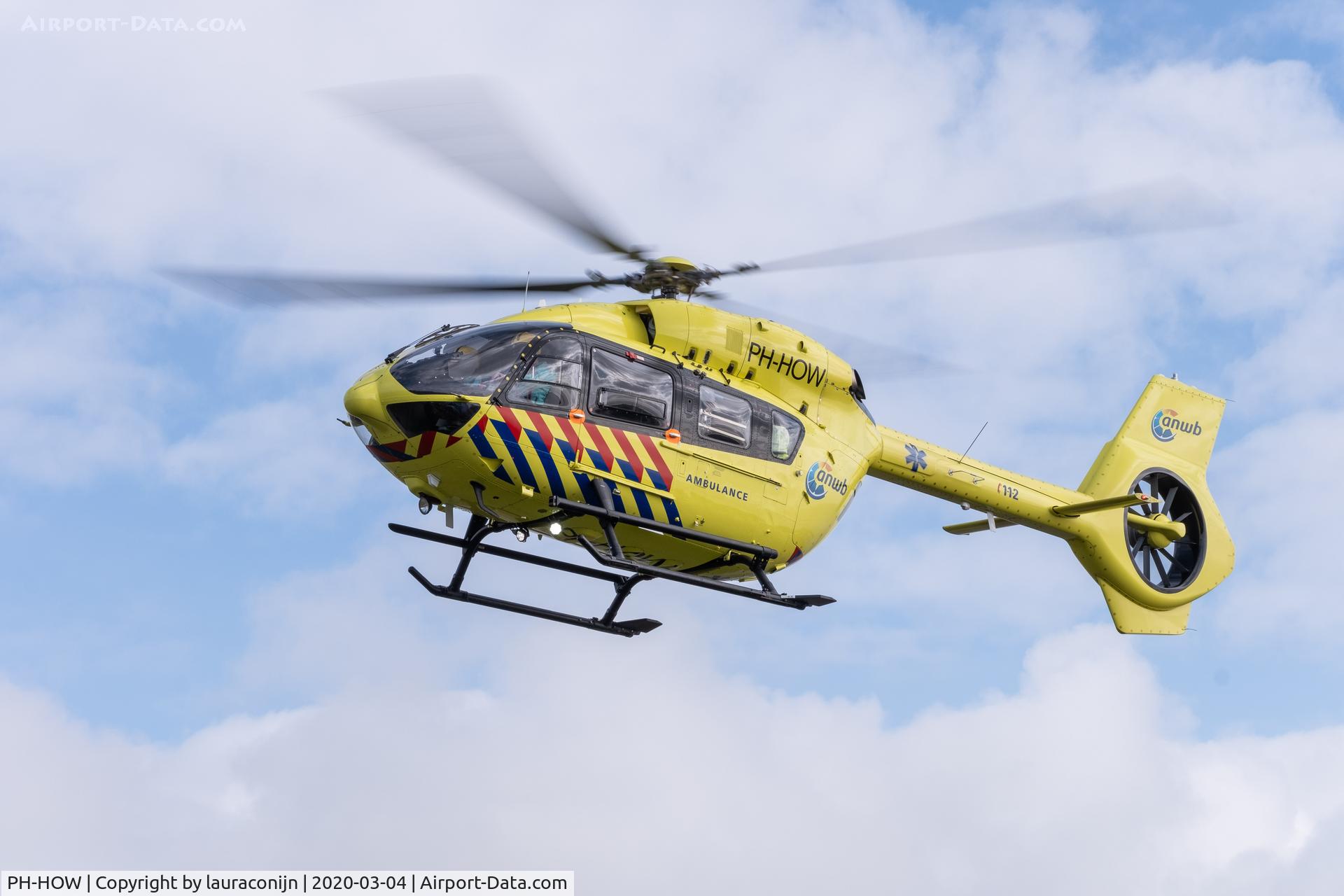 PH-HOW, 2014 Airbus Helicopters H-145M (BK-117D-2) C/N 22008, Take-off MEDIC01 at harbor Terschelling