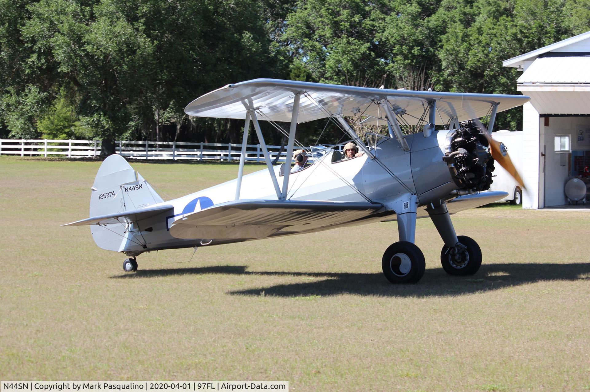 N44SN, 1941 Boeing A75N1(PT17) C/N 75-2763, Stearman