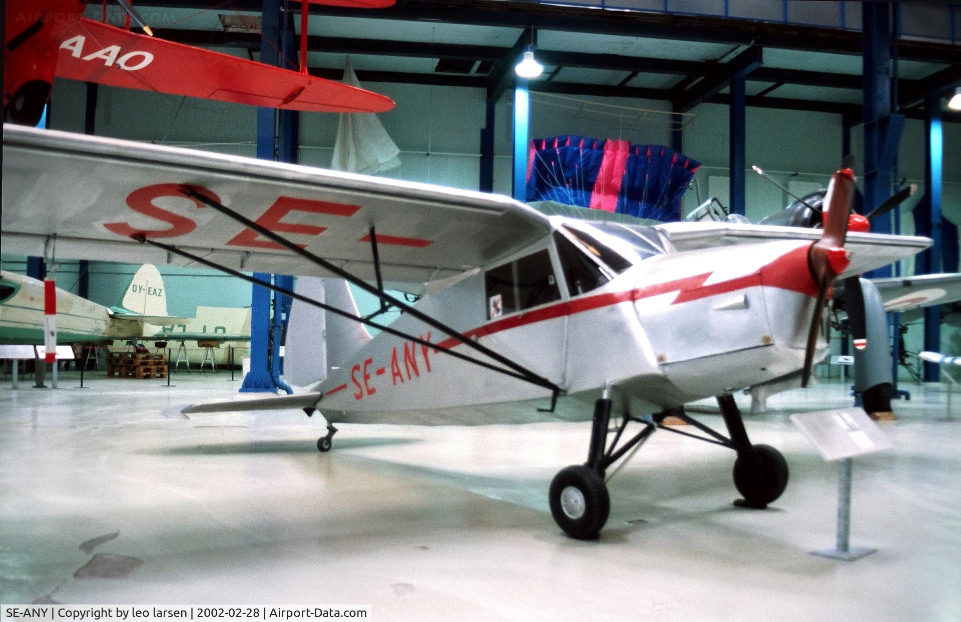 SE-ANY, 1946 Skandinavisk Aero Industri KZ-3 C/N 45, Helsingør Museum 28.2.2002