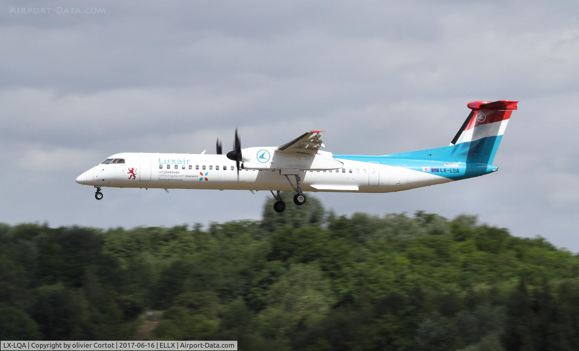 LX-LQA, 2014 De Havilland Canada DHC-8-402 Dash 8 C/N 4468, june 2017