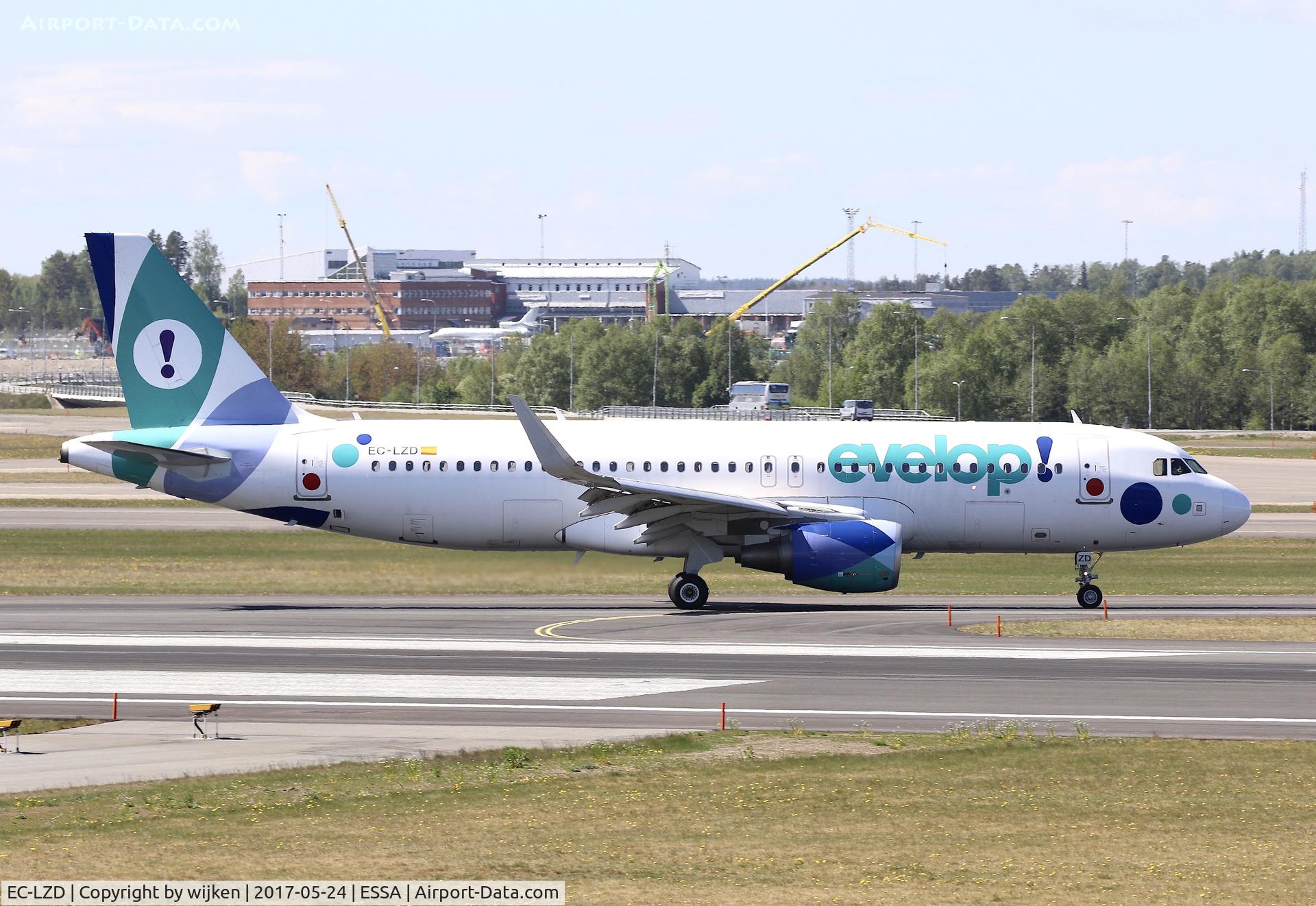 EC-LZD, 2013 Airbus A320-214 C/N 5642, RWY 01R