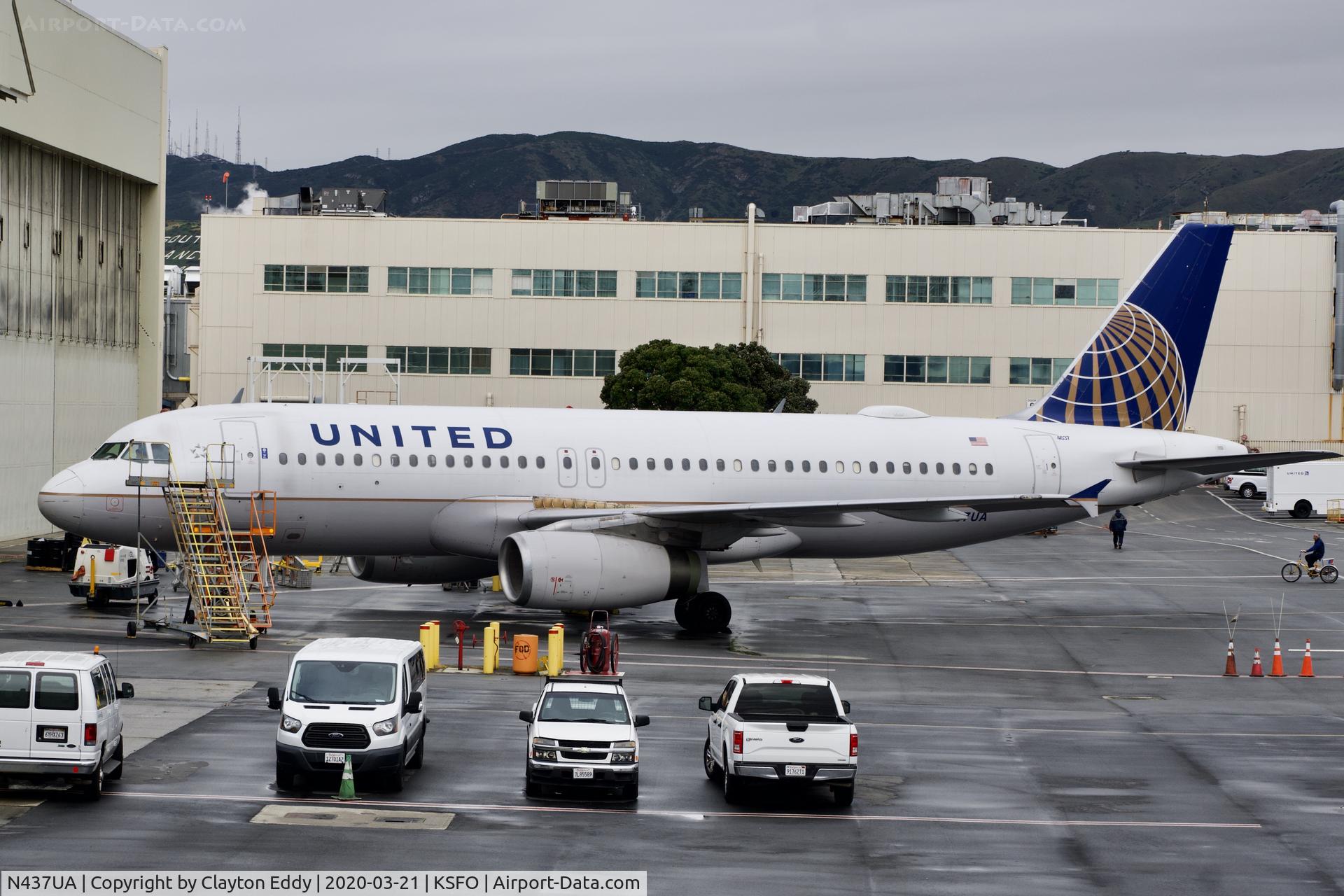 N437UA, 1997 Airbus A320-232 C/N 655, SFO 2020.