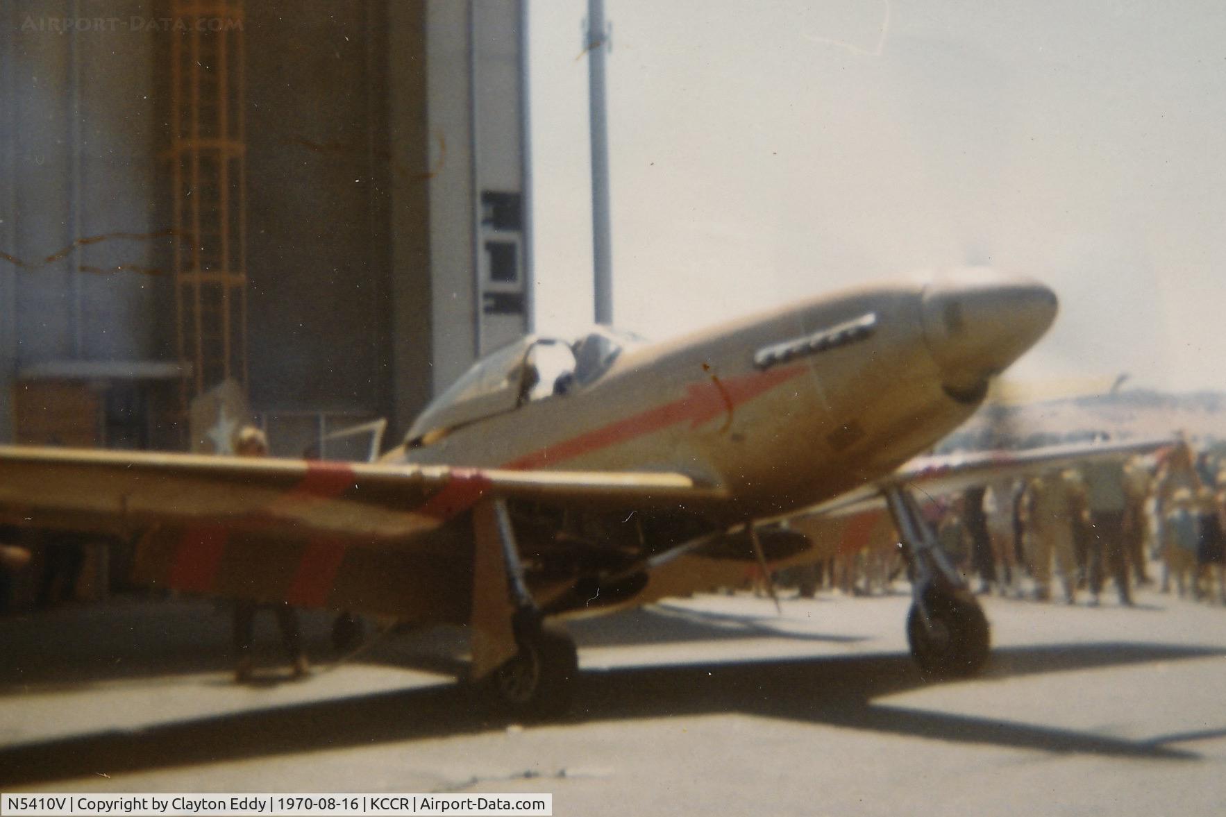 N5410V, 1944 North American/aero Classics P-51D C/N 44-74996, Crashed retuning to airshow. Buchanan Field Concord California 1970.