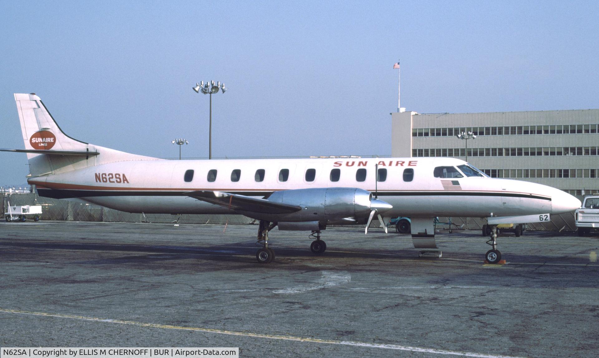 N62SA, 1975 Swearingen SA-226TC Metro II C/N TC-215, Sun Aire Lines