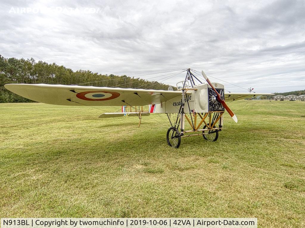 N913BL, 2015 Pierre Racette Bleriot XI-2 C/N 002, Taken at Biplanes & Brews WWI Air Show put on by the Military Aviation Museum.