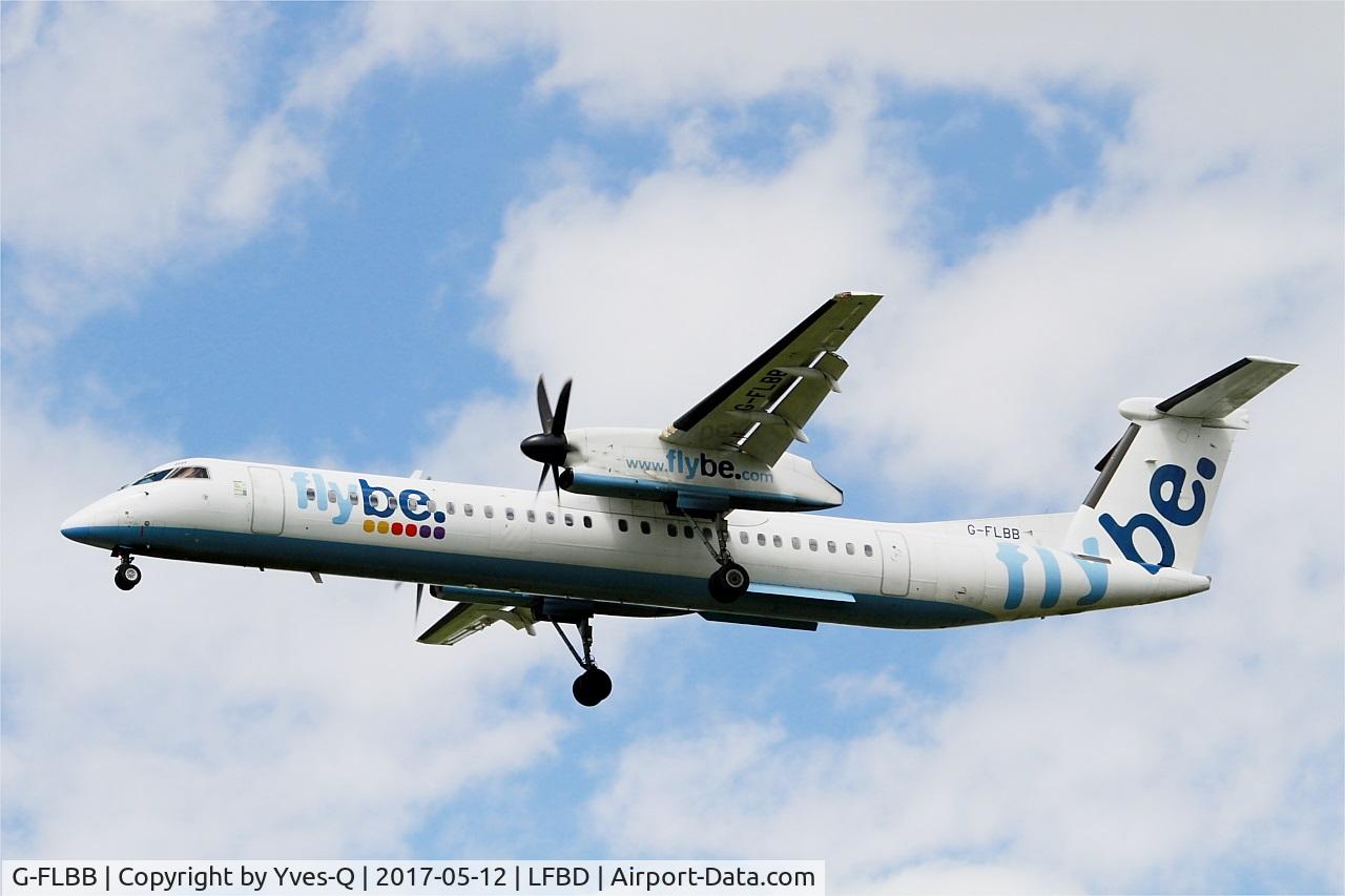 G-FLBB, 2009 De Havilland Canada DHC-8-402Q Dash 8 C/N 4255, De Havilland Canada DHC-8-402Q Dash 8, On final rwy 23, Bordeaux Mérignac airport (LFBD-BOD)