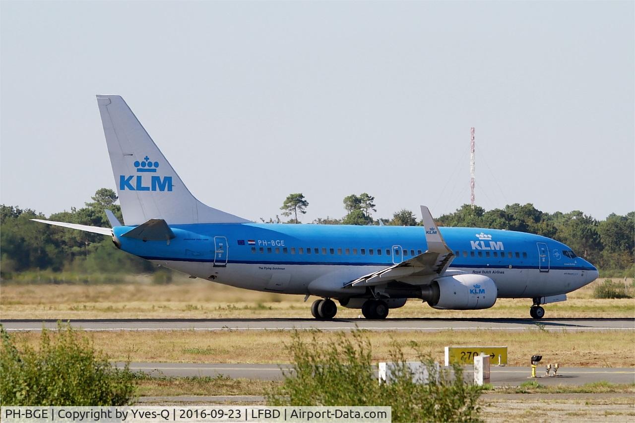 PH-BGE, 2008 Boeing 737-7K2 C/N 30371, Boeing 737-7K2, Take off run rwy 05, Bordeaux Mérignac airport (LFBD-BOD)