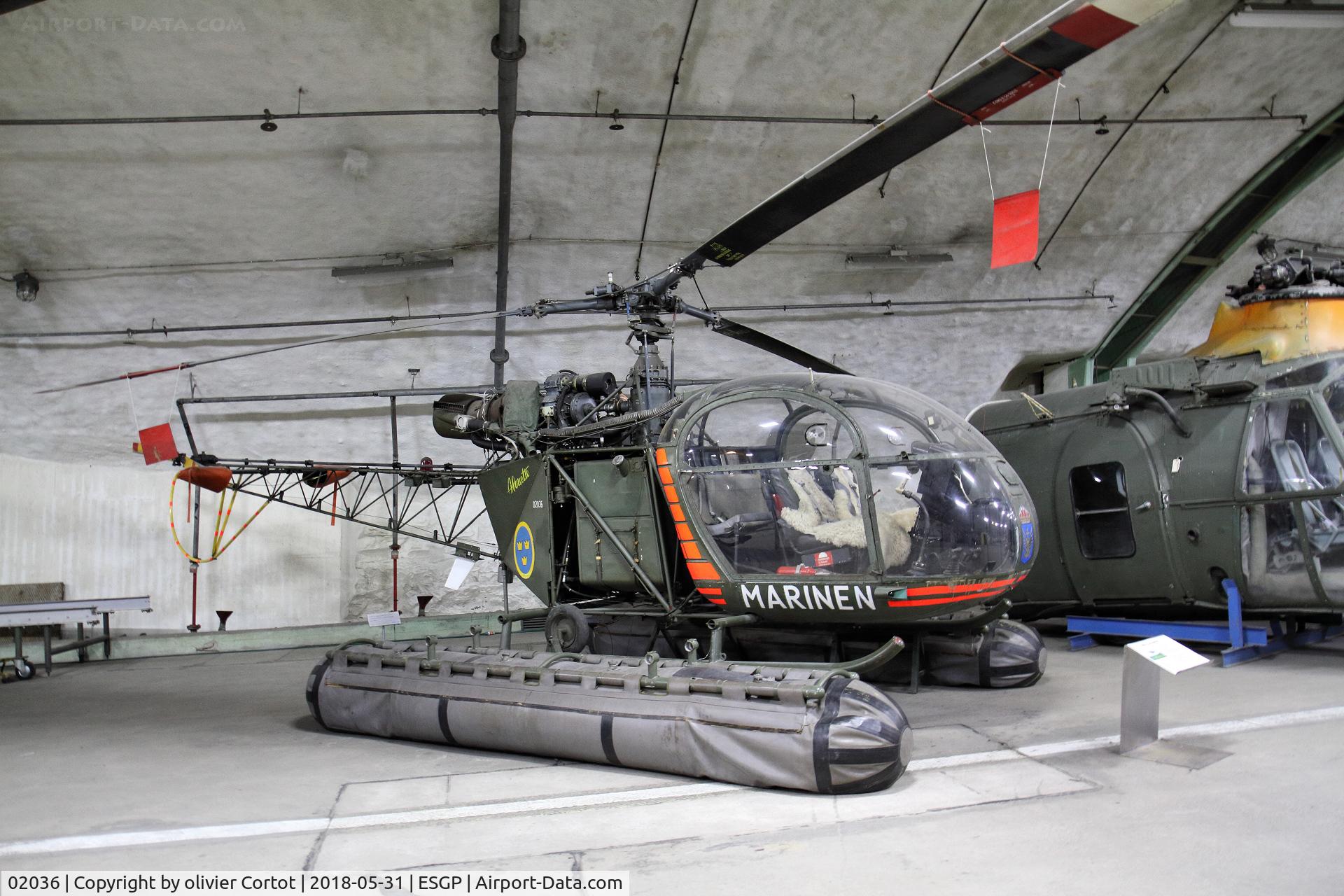 02036, Saab Hkp2 Alouette II (SE-3130) C/N 1246/C101, aeromuseum goteborg