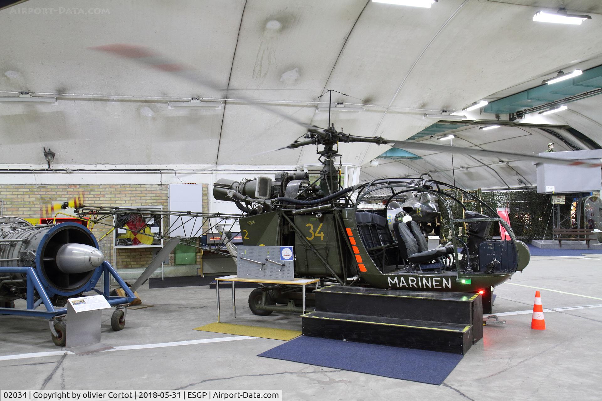 02034, Saab Hkp2 Alouette II (SE-3130) C/N 1175/C63, aeromuseum