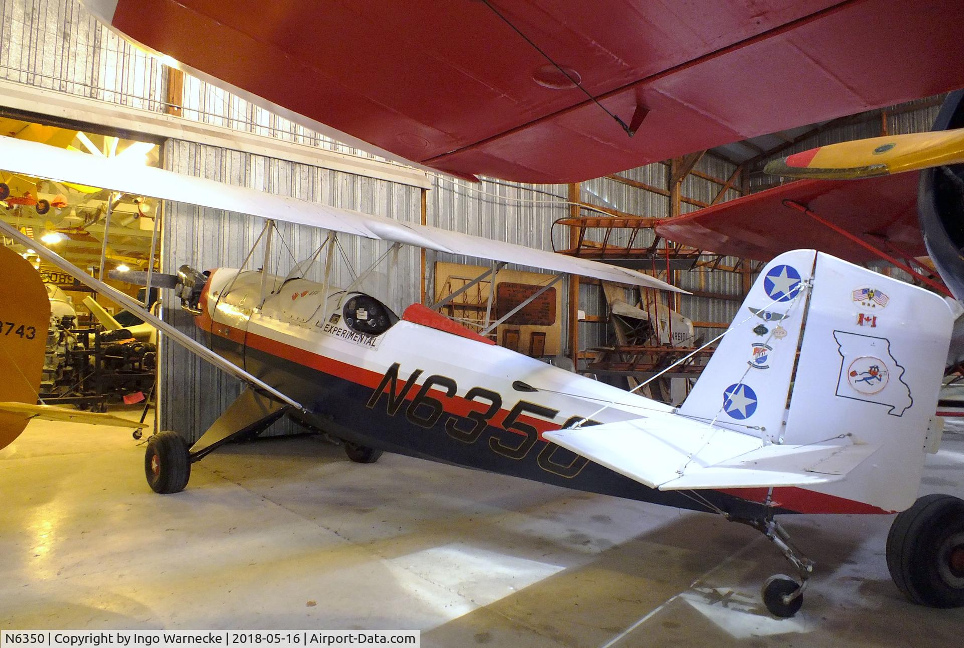 N6350, 1972 Pietenpol Air Camper C/N DS1, Pietenpol Air Camper at the Airpower Museum at Antique Airfield, Blakesburg/Ottumwa IA